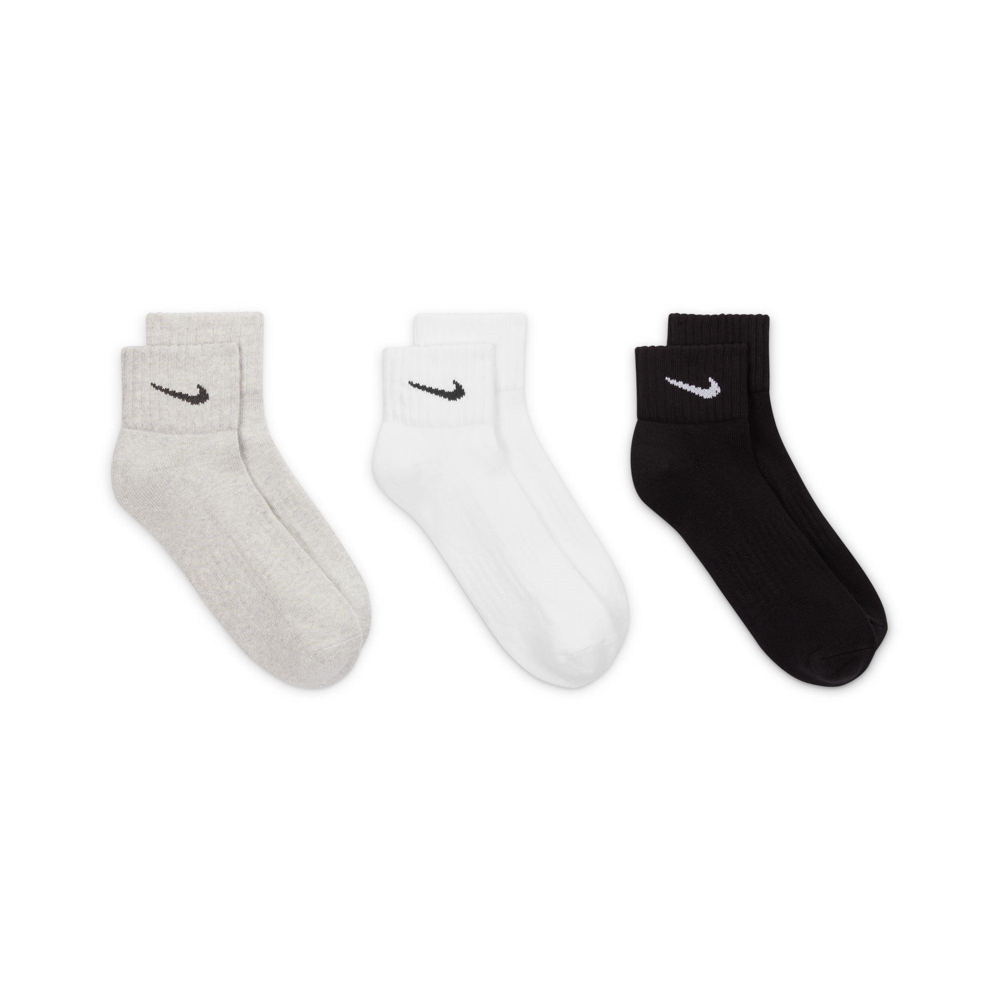 Multi Colour - Nike - Cushioned Ankle Socks (3 Pairs) - 5