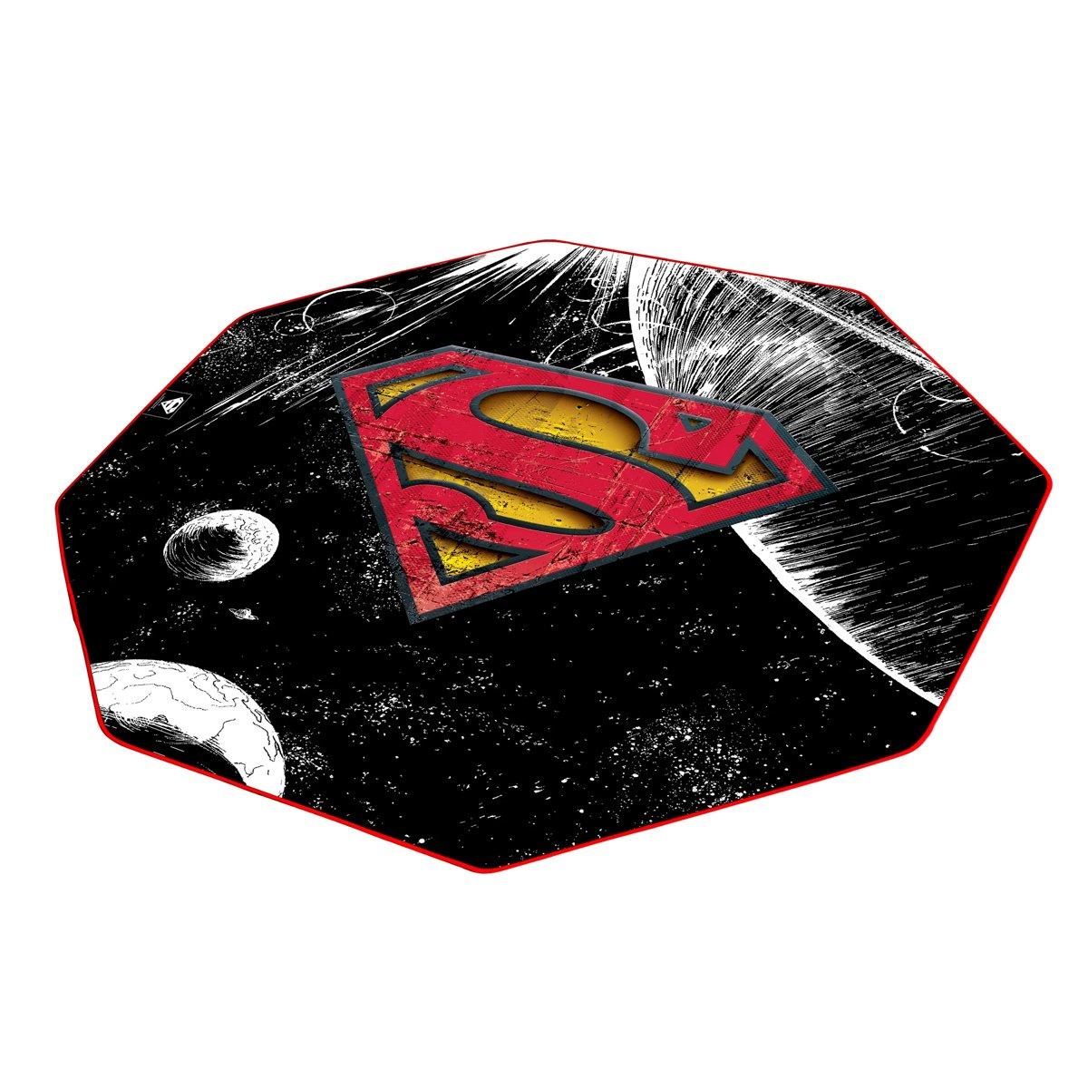 Black / Red - Subsonic - Superman Officially Licensed Gaming Floor Mat - 1