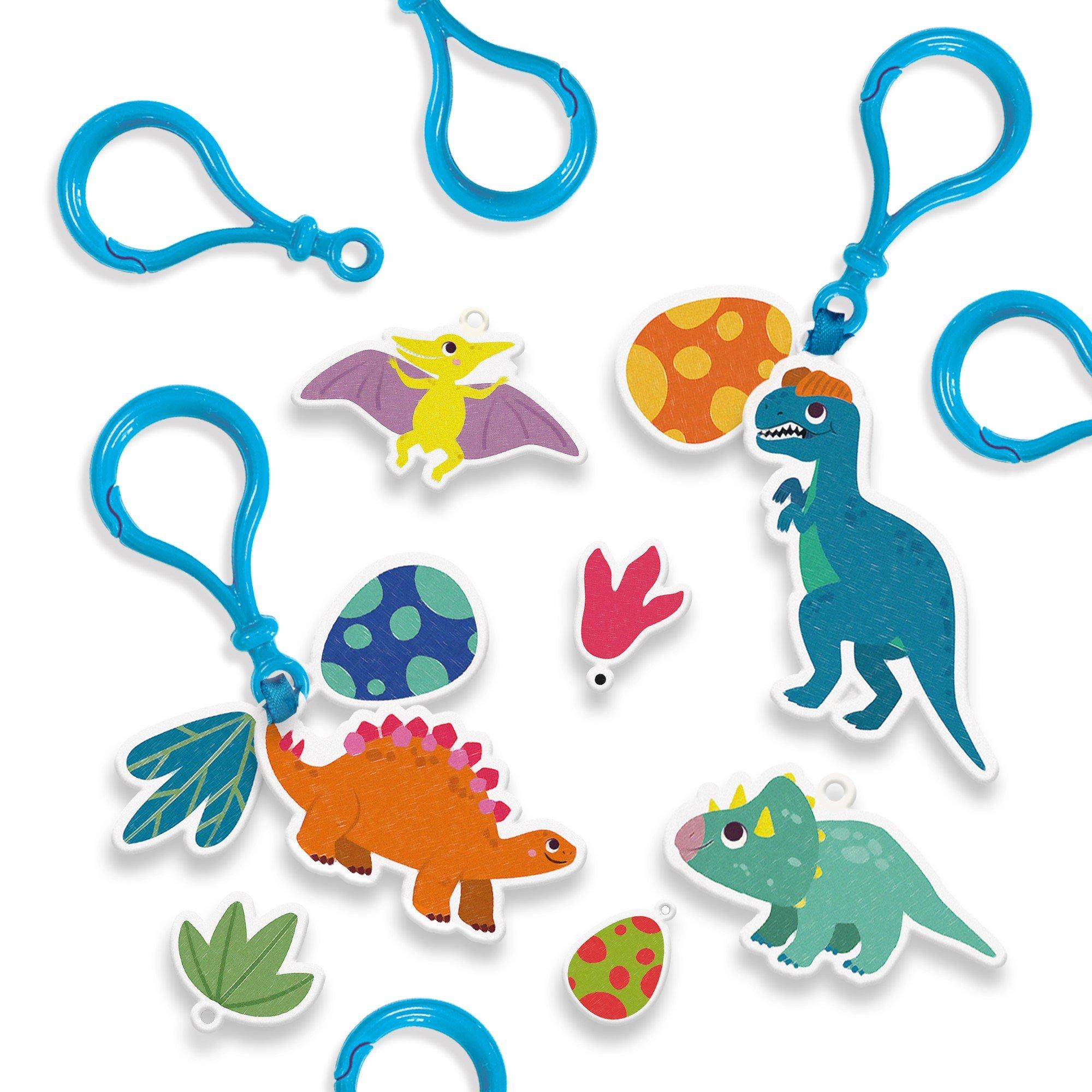 Ses Creative  Kids Shrink Film - Dinosaur Keychains - 