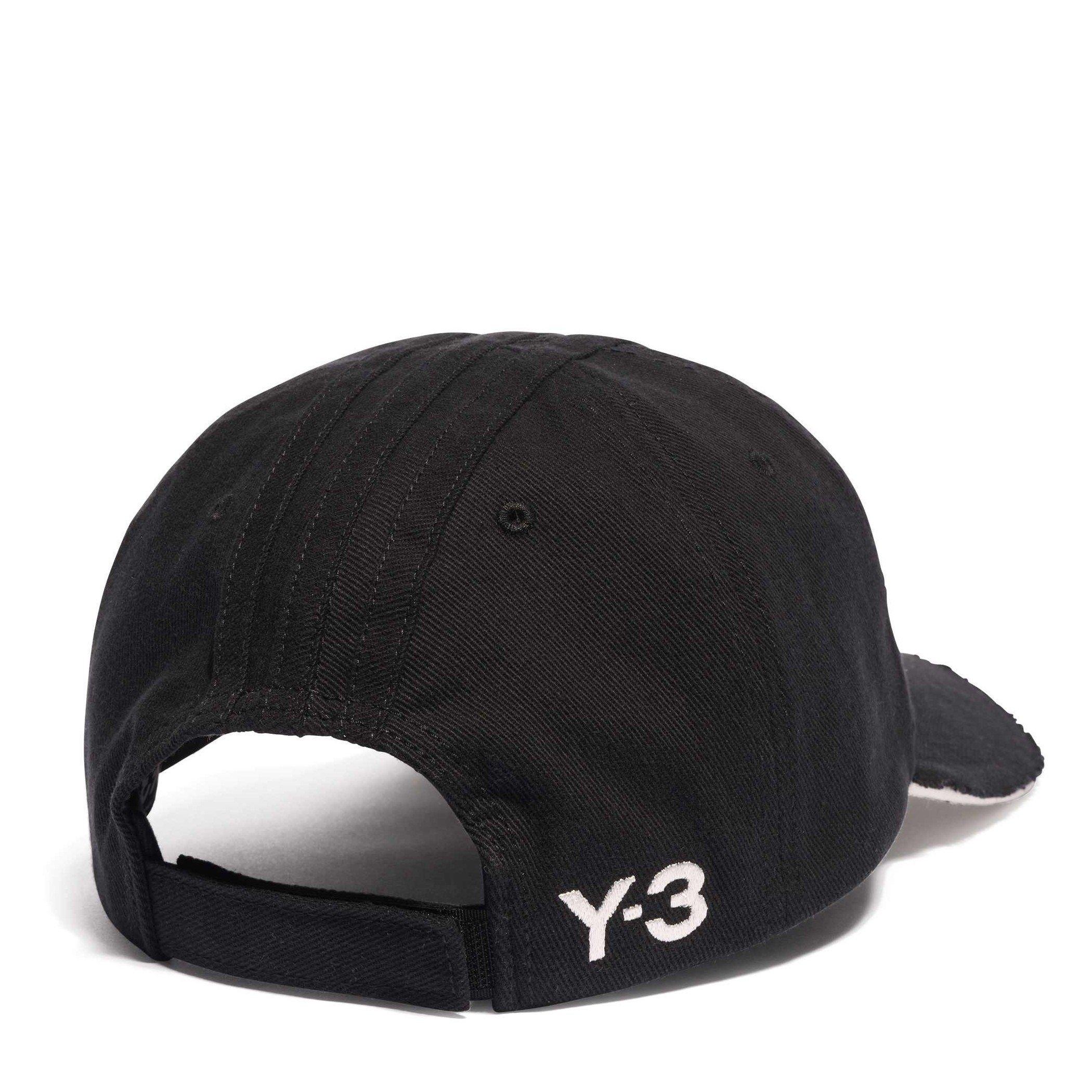 Black/White - Y3 - Y3 Stripes Cap Sn61 - 2
