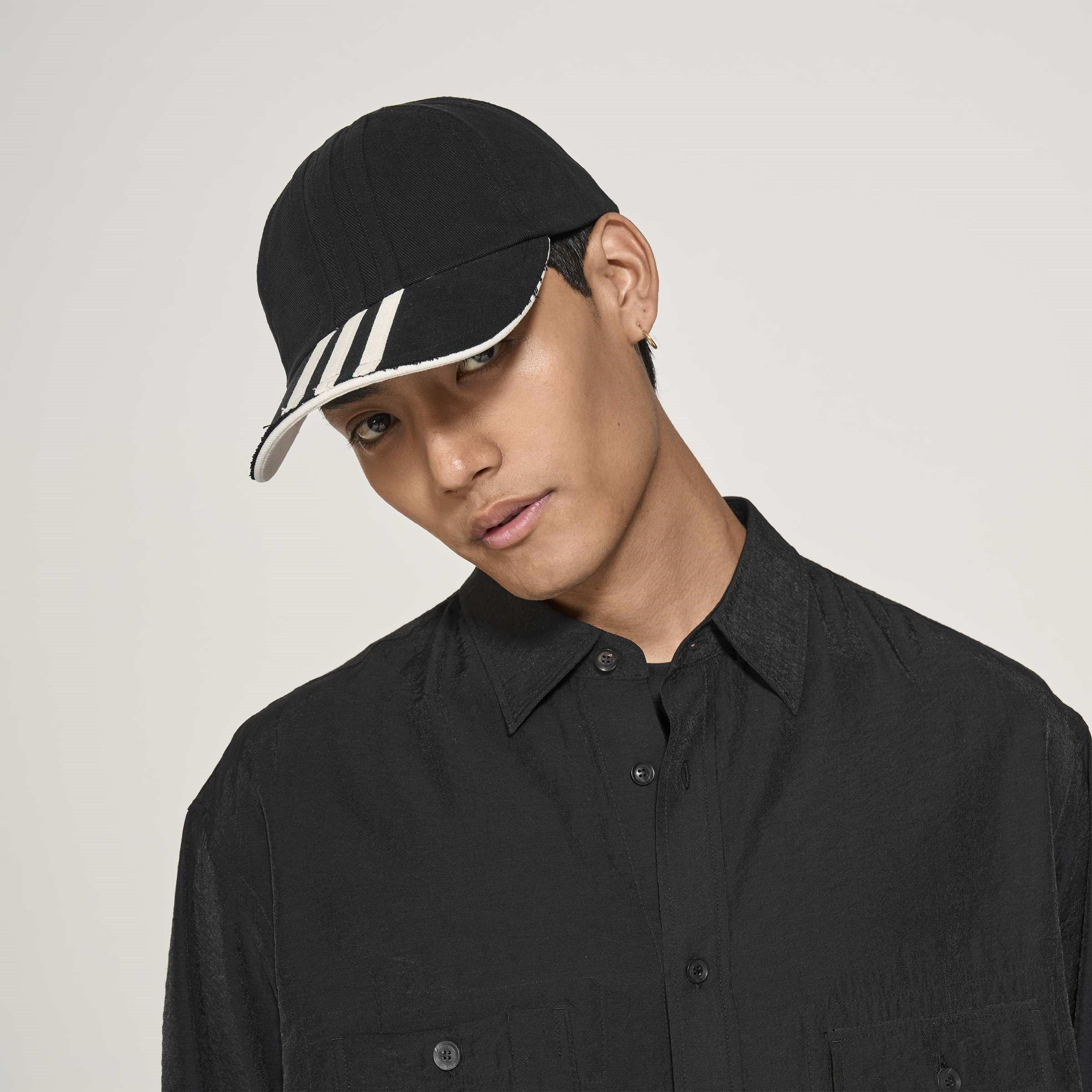Black/White - Y3 - Y3 Stripes Cap Sn61 - 3