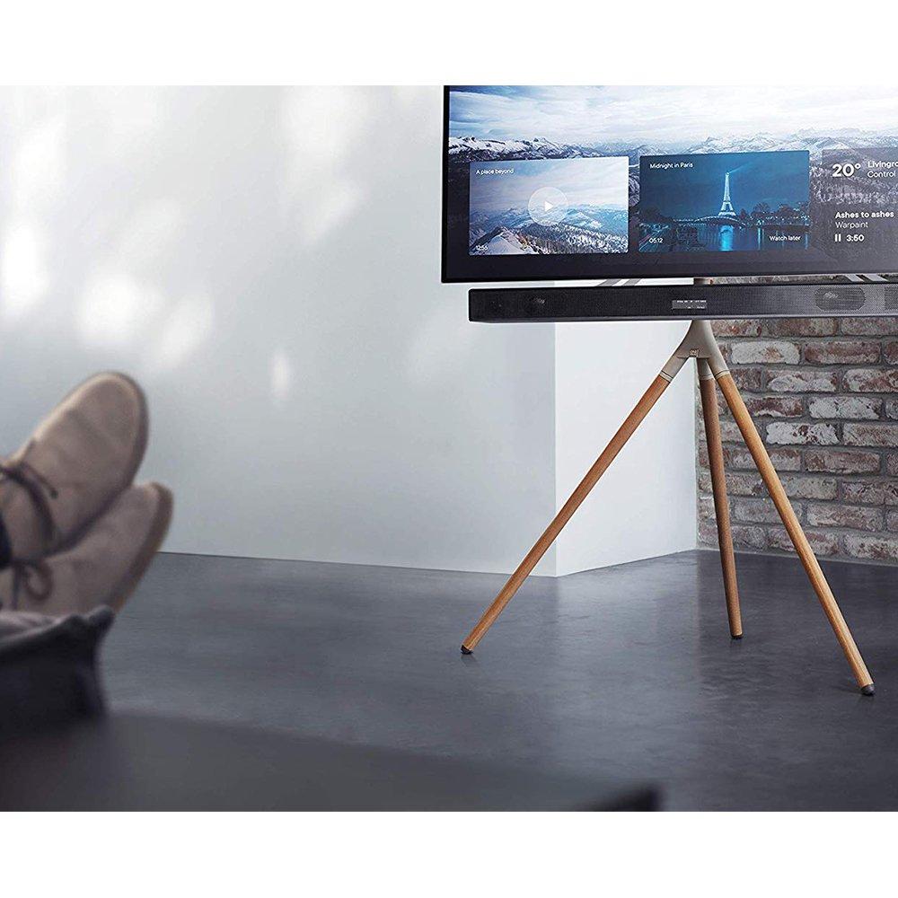 Multi - One For All - One For All Tripod TV Stand - Dark Wood - 5