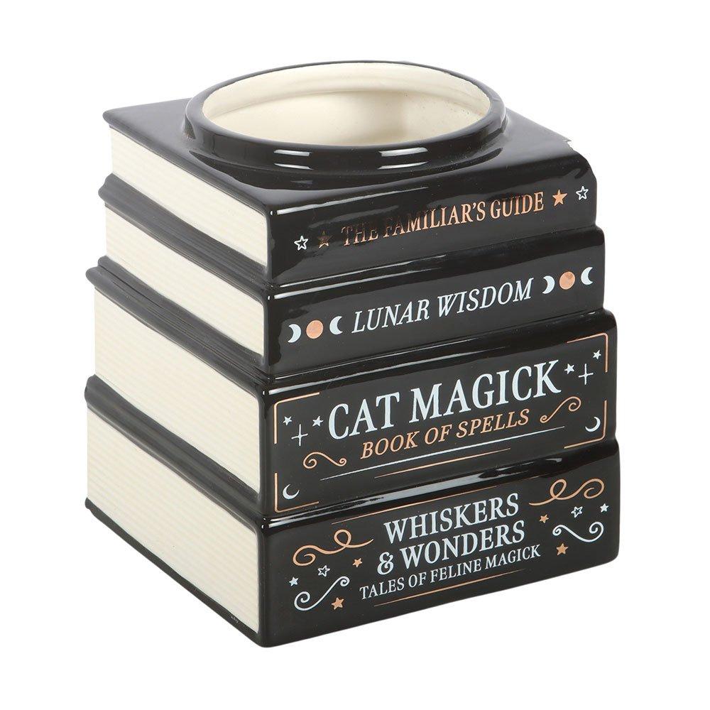 Black - Something Different - Black Cat Magick Book Stack Vase - 2