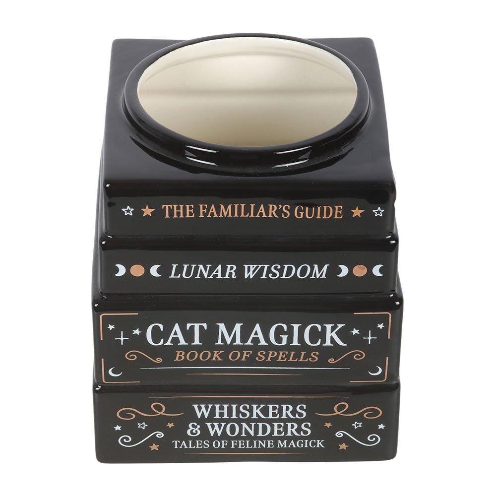 Black - Something Different - Black Cat Magick Book Stack Vase - 4