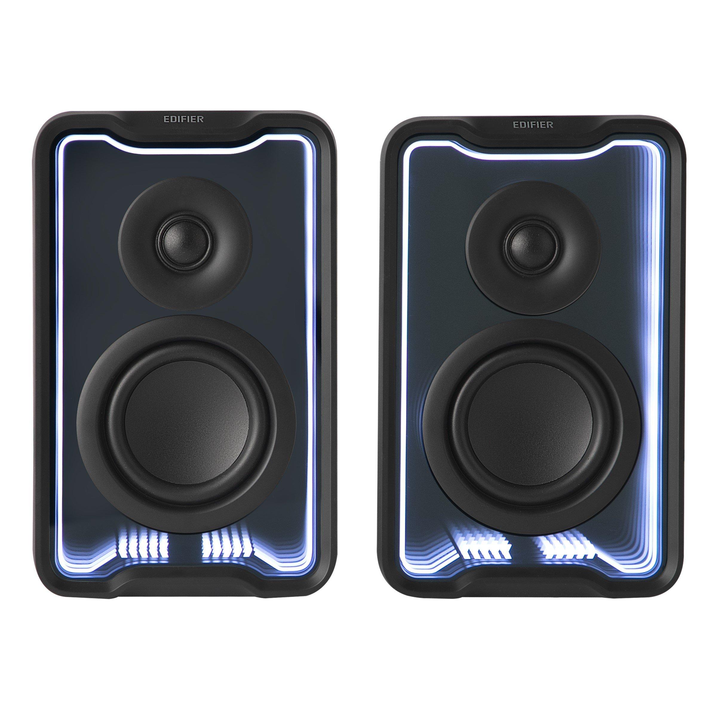 Black - Edifier - QR30 2.0 Active Desktop Bluetooth Speaker - Black - 3