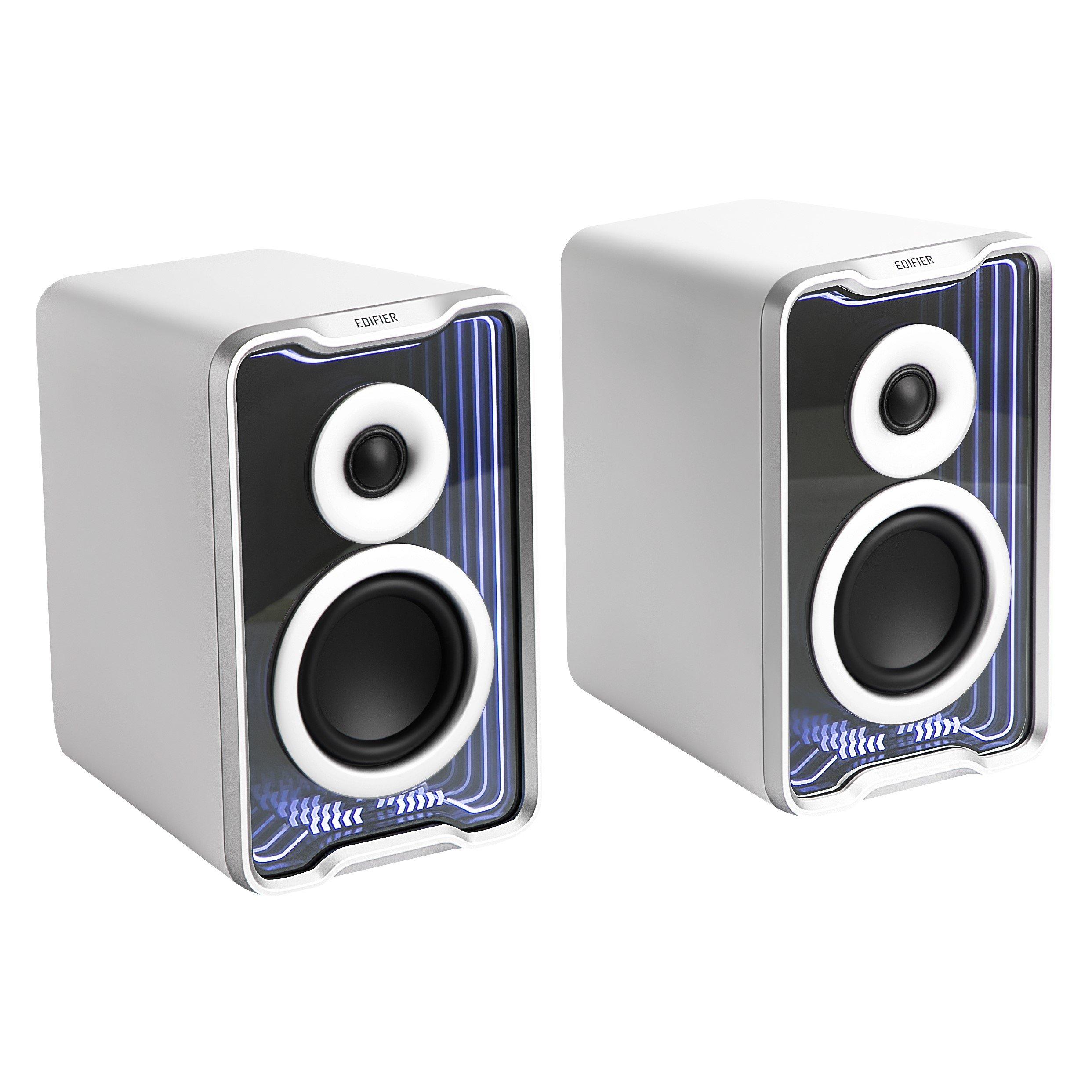White - Edifier - QR30 2.0 Active Desktop Bluetooth Speaker - White - 2