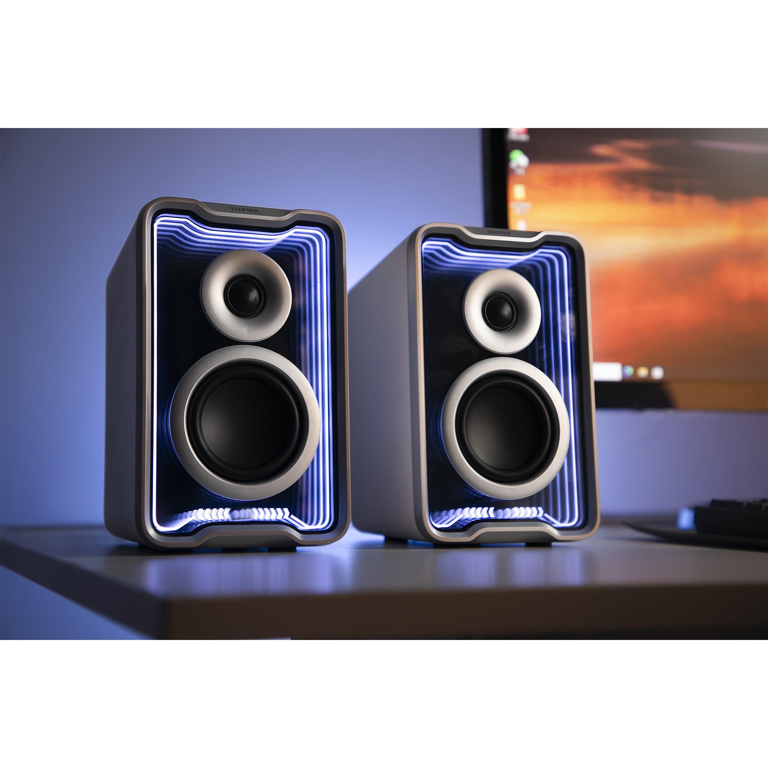 White - Edifier - QR30 2.0 Active Desktop Bluetooth Speaker - White - 5