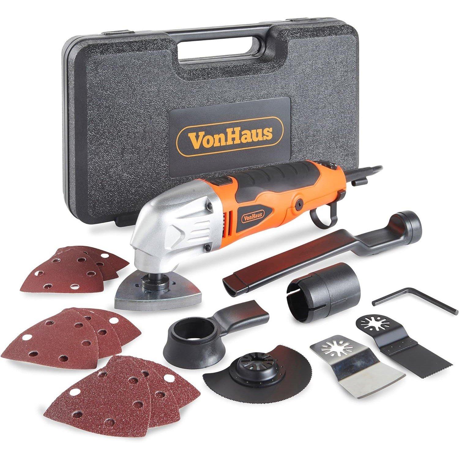Orange - VonHaus - VonHaus 280W Oscillating Multitool - Corded - 1