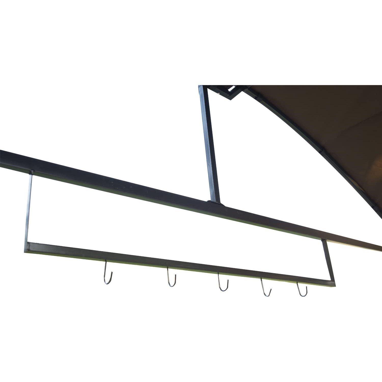 Black - Outsunny - Outsunny Metal BBQ Gazebo - 9