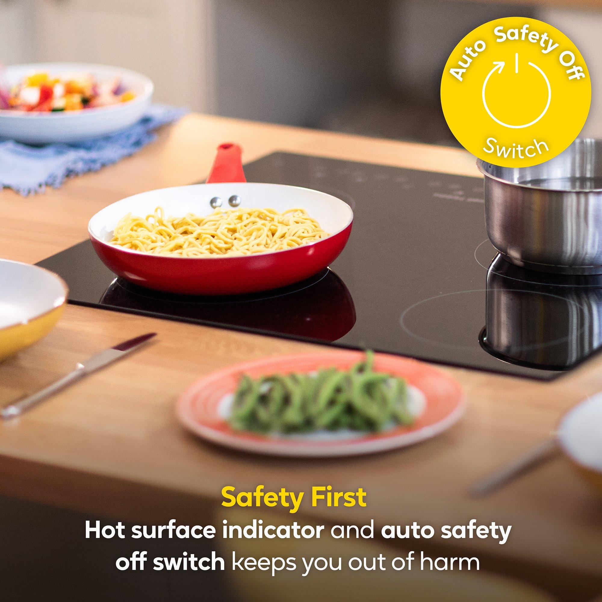 Black - Russell Hobbs - RH60EH413B 59cm 4 Zone Electric Hob in Black - 6