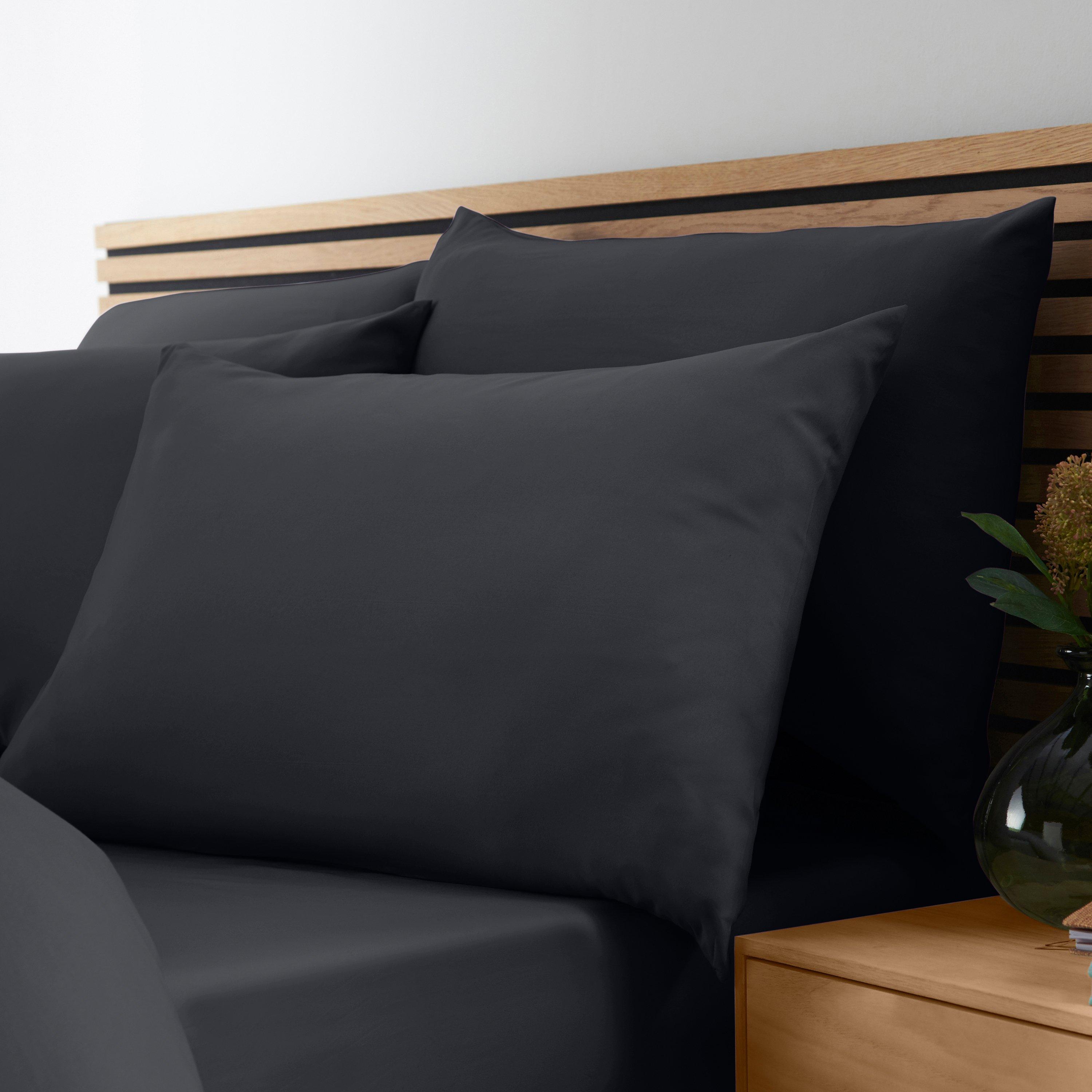 Black - Catherine Lansfield - So Soft Non-Iron Duvet Cover Set - 2