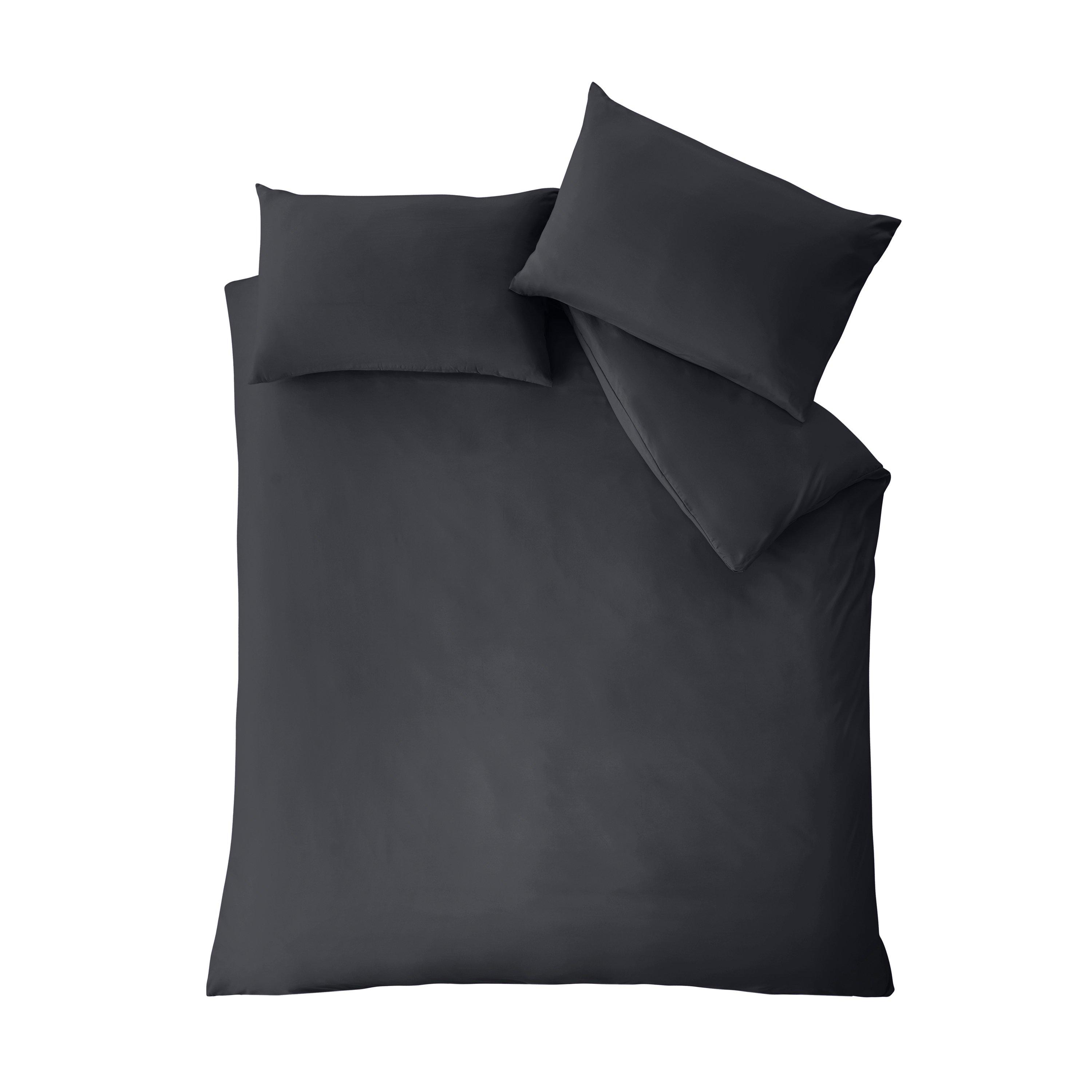 Black - Catherine Lansfield - So Soft Non-Iron Duvet Cover Set - 4