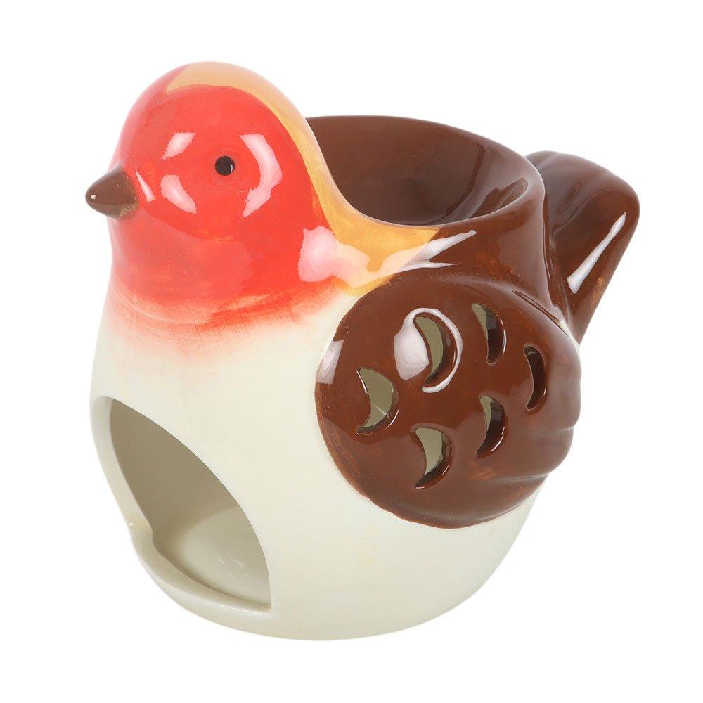 Brown - Something Different - Robin Shaped Oil Burner and Wax Warmer - 2