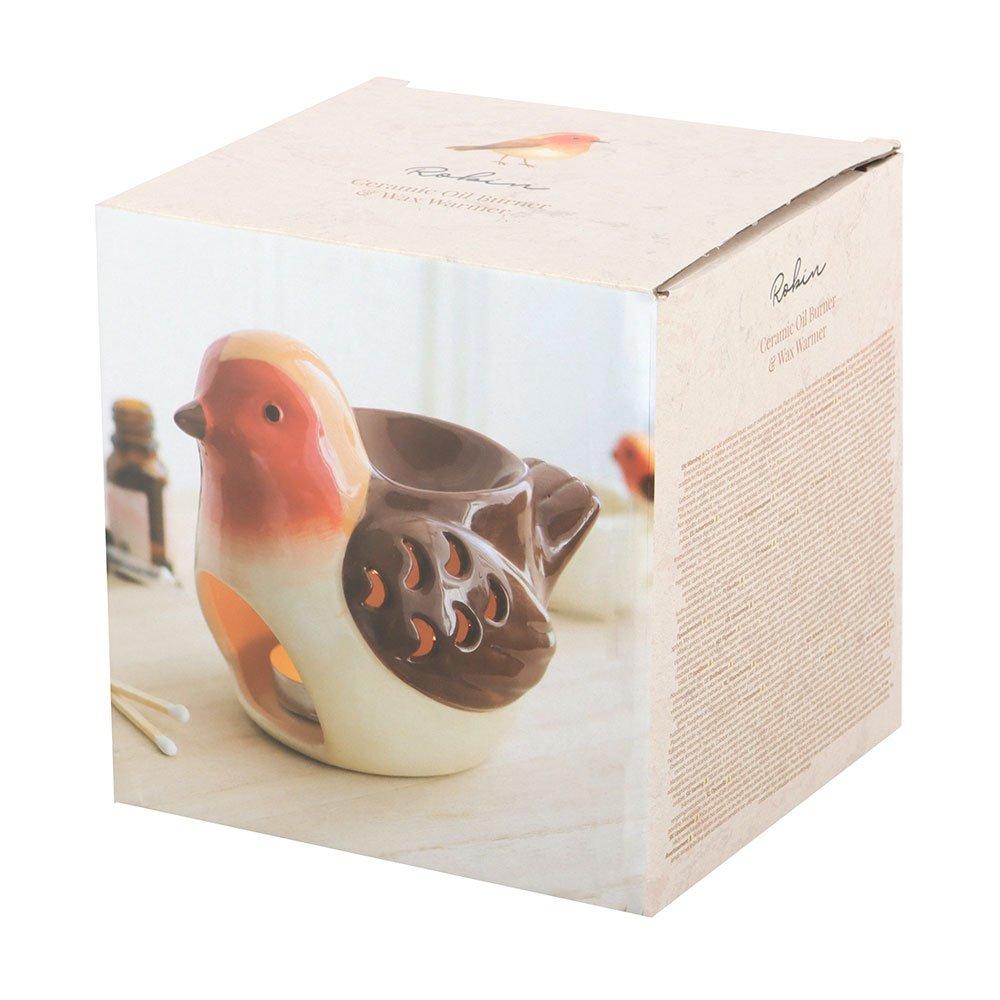 Brown - Something Different - Robin Shaped Oil Burner and Wax Warmer - 5