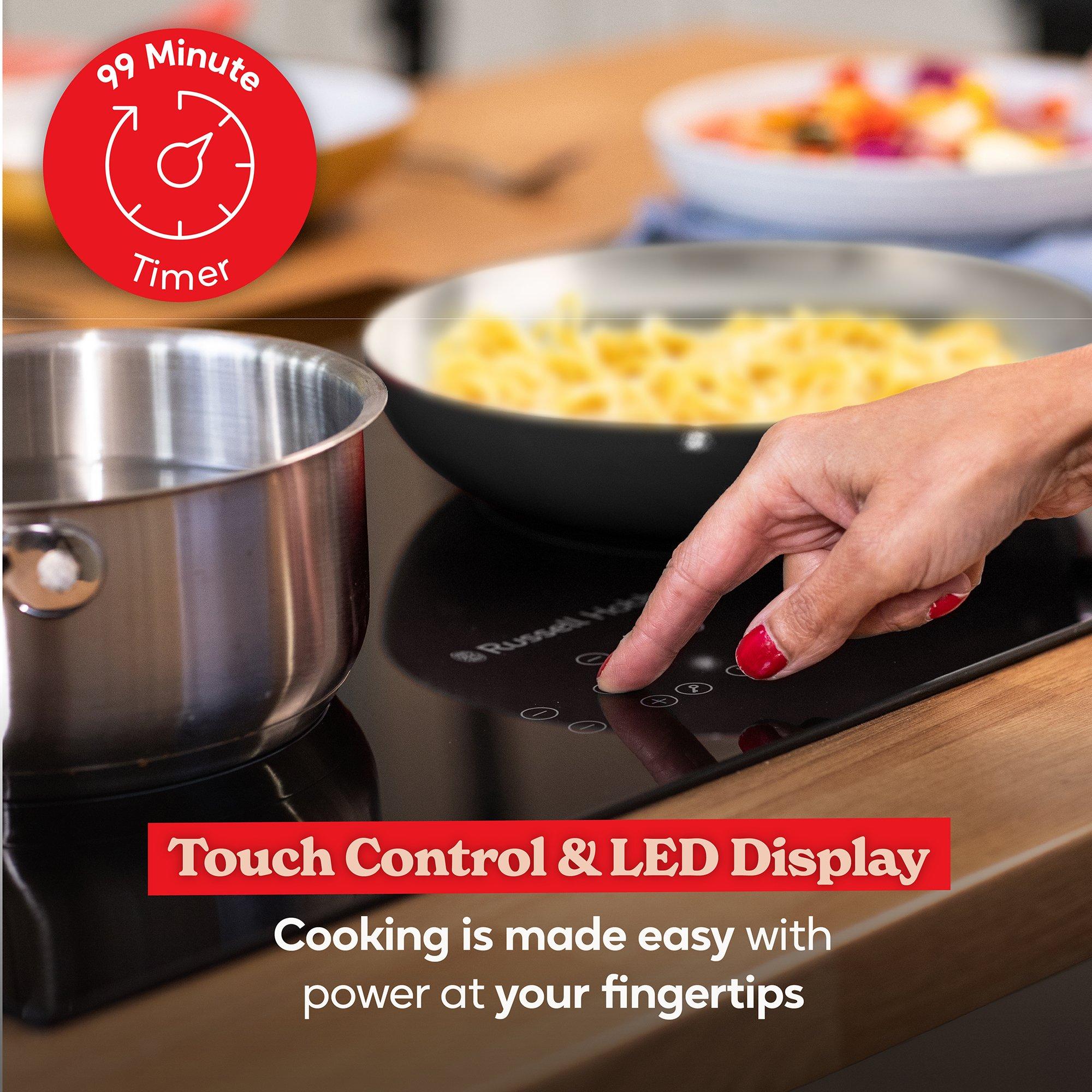 Black - Russell Hobbs - RH60IH413B 59cm 4 Zone Induction Hob in Black - 5