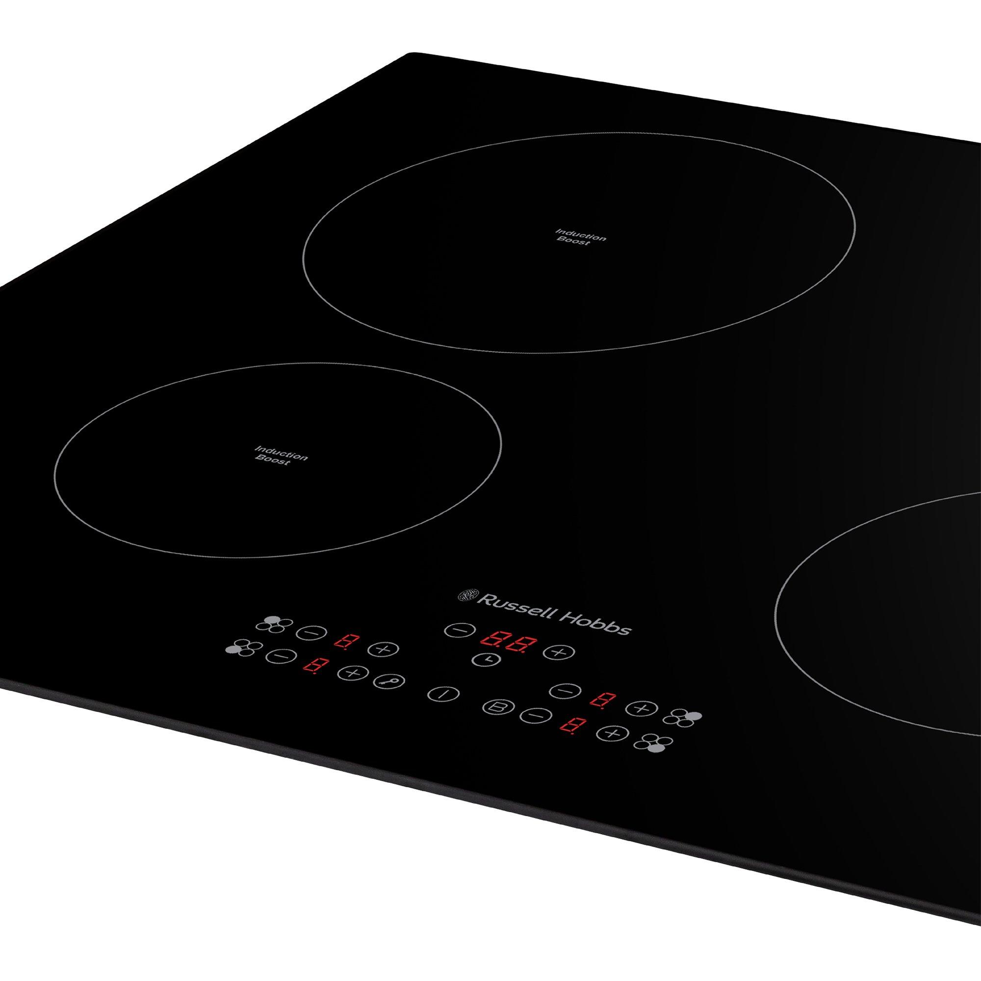 Black - Russell Hobbs - RH60IH413B 59cm 4 Zone Induction Hob in Black - 9