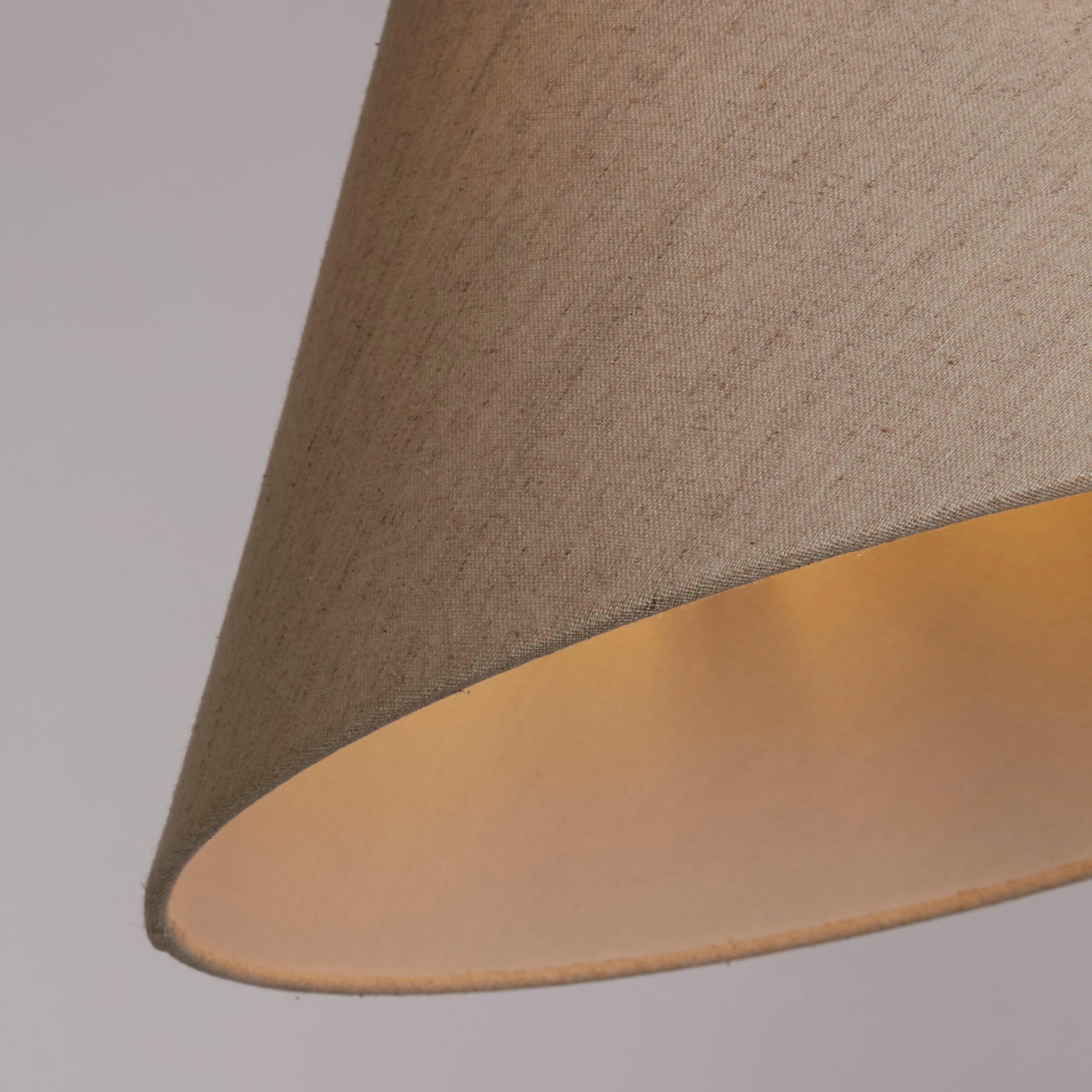Natural - Lighting Collection - Luna Linen Natural Tapered Shade - 4