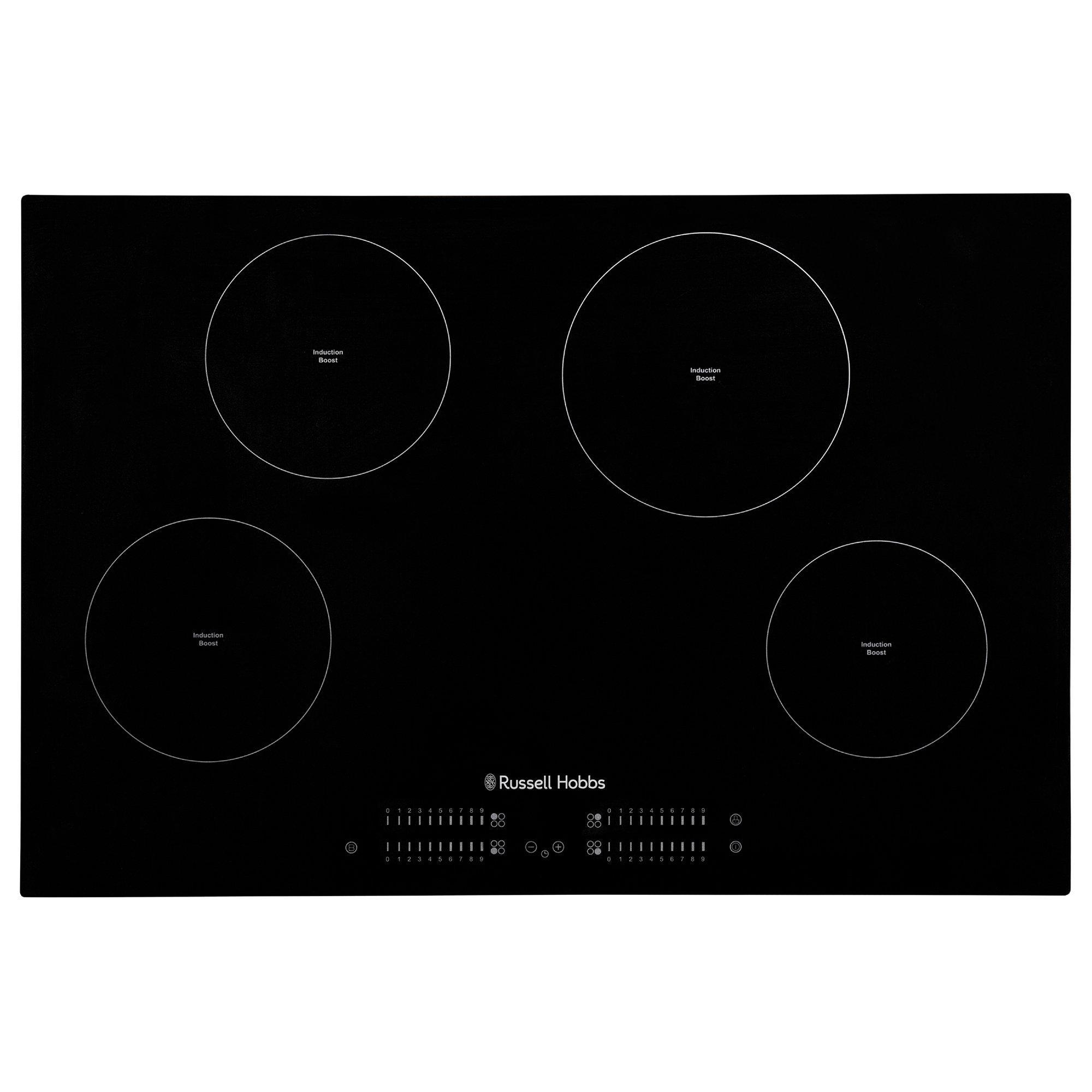 Black - Russell Hobbs - RH77IH413B 77cm Induction Hob in Black - 1