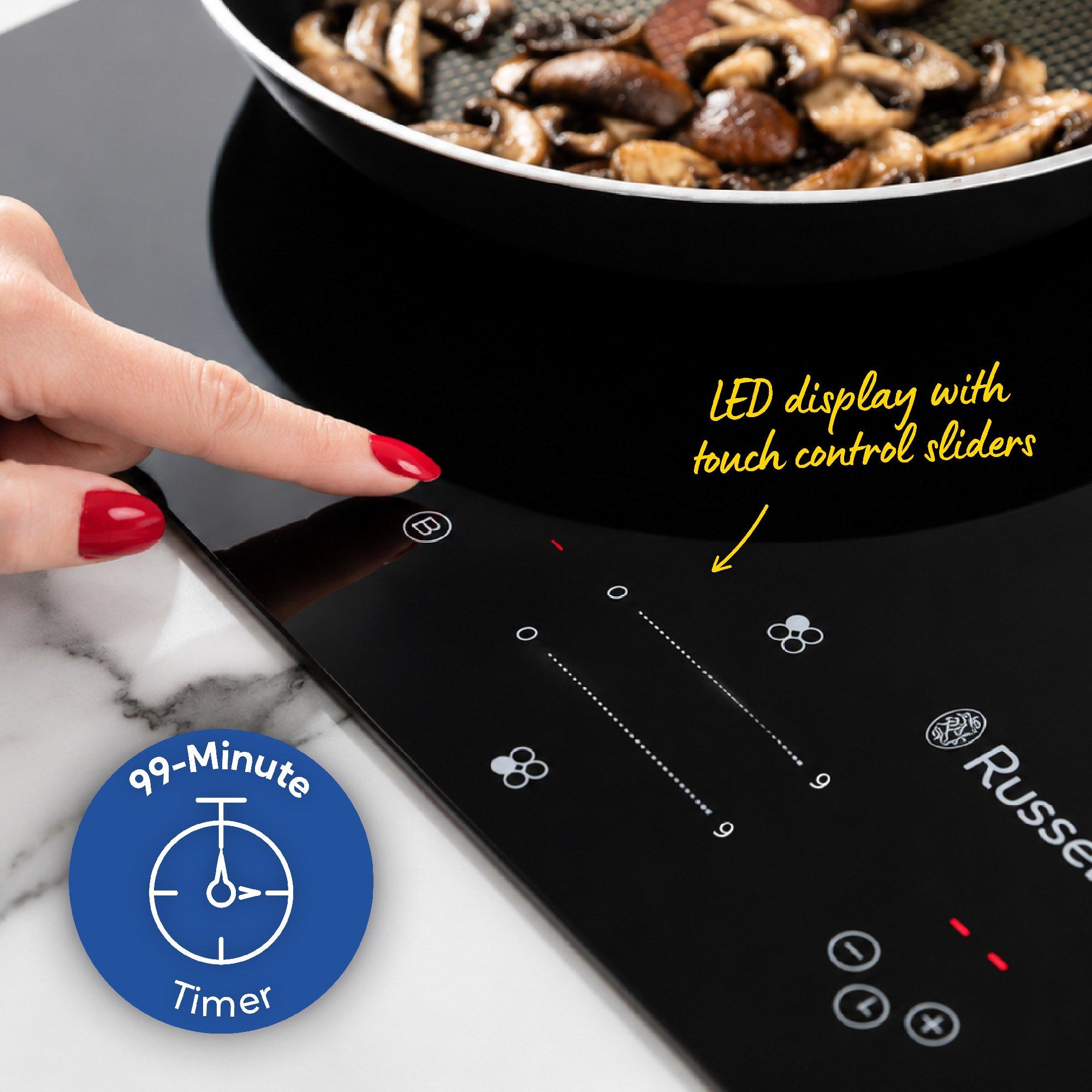 Black - Russell Hobbs - RH77IH413B 77cm Induction Hob in Black - 6