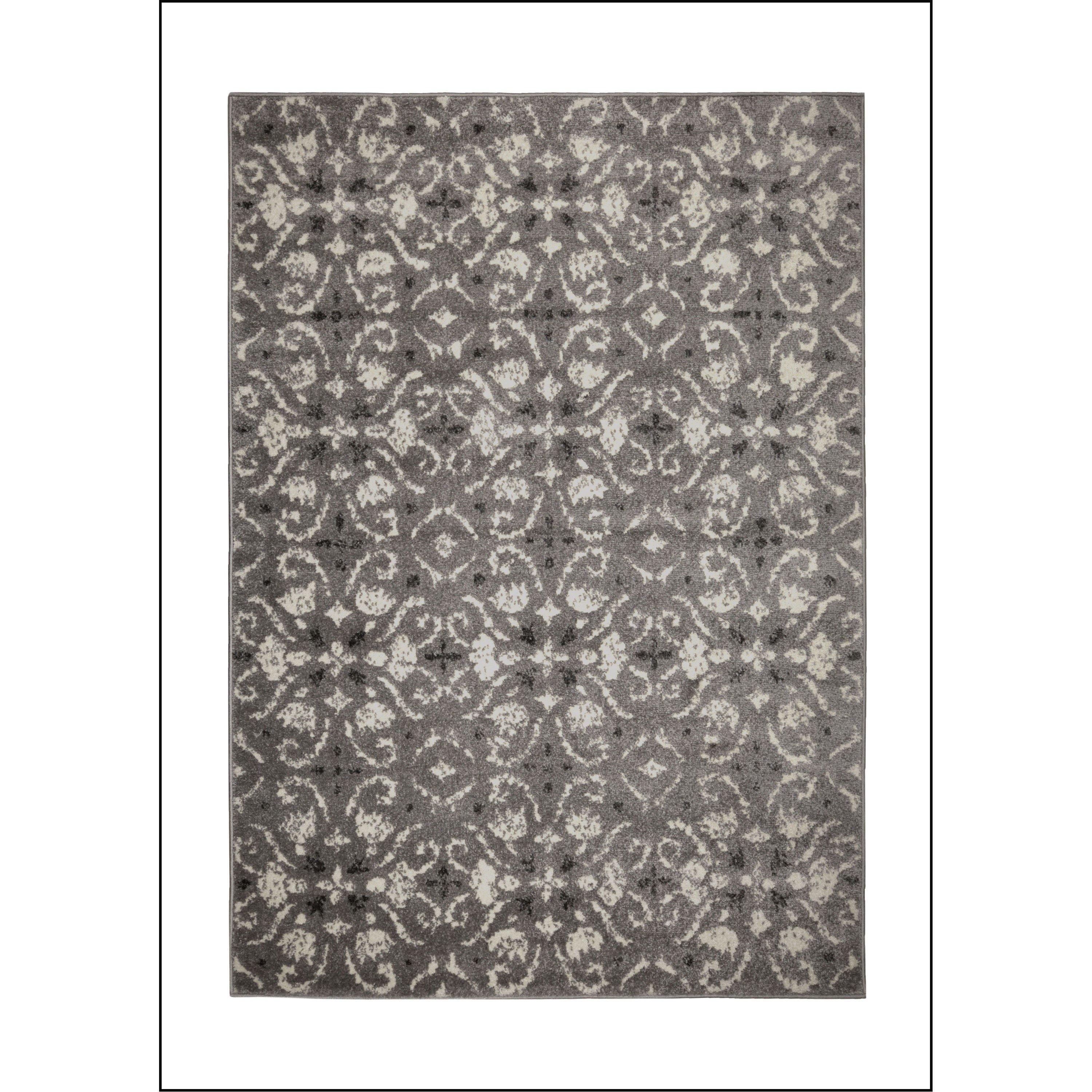 Grey - Homemaker - Echo Tile Grey Rug - 1