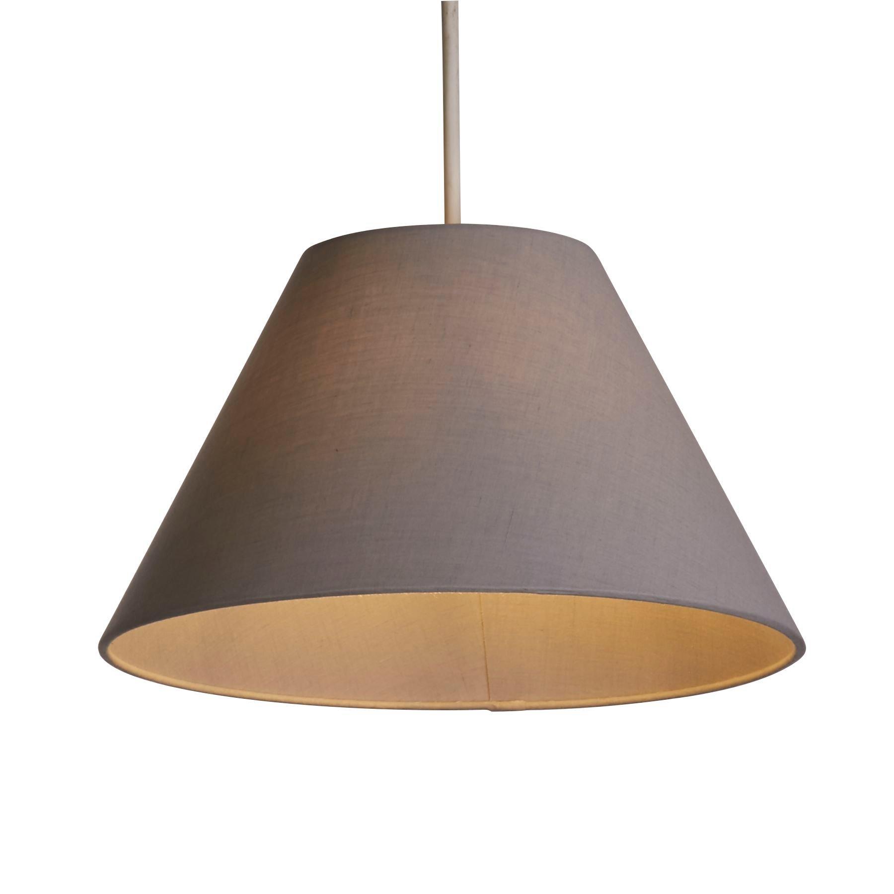 Grey - Lighting Collection - Luna Grey Tapered Shade - 2