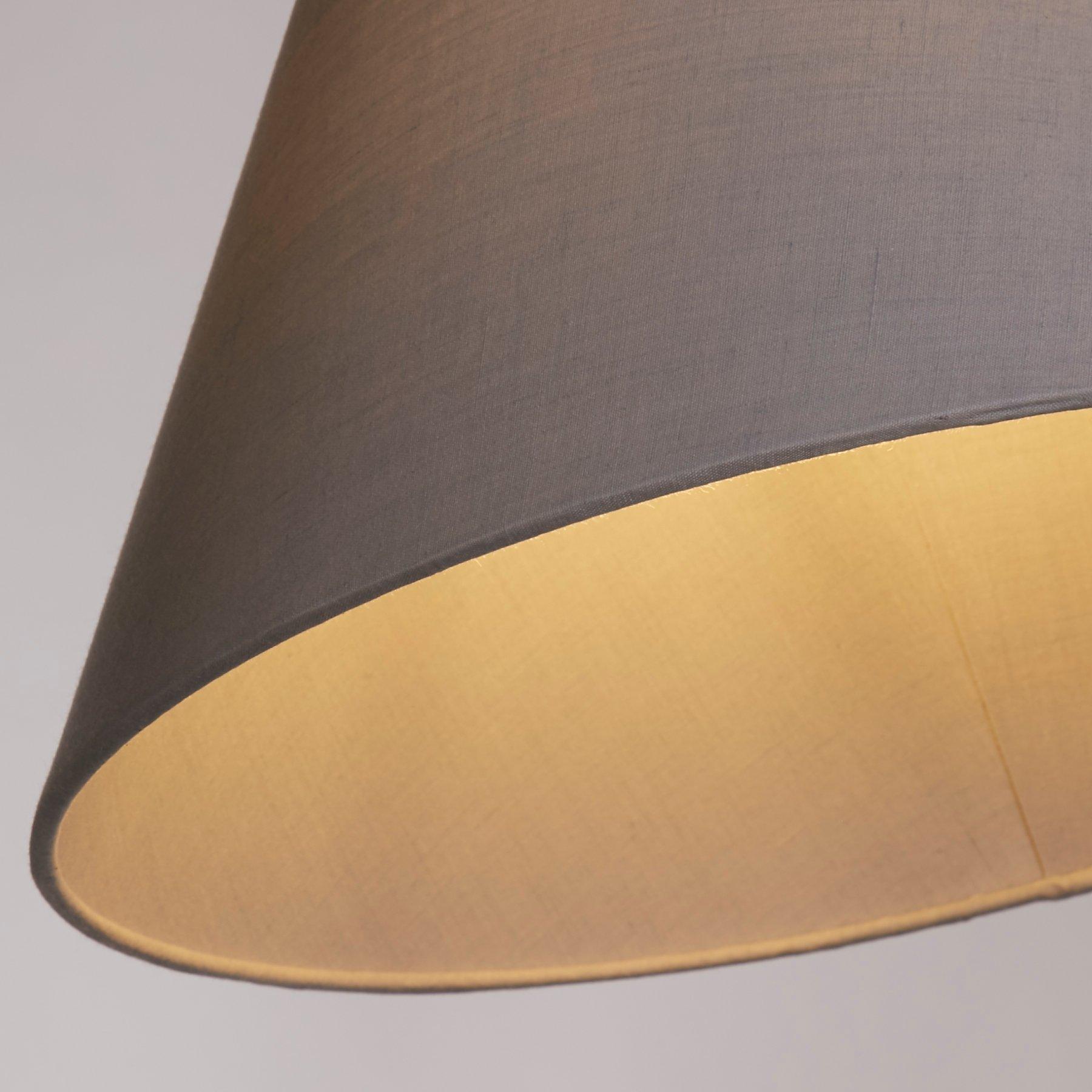 Grey - Lighting Collection - Luna Grey Tapered Shade - 4