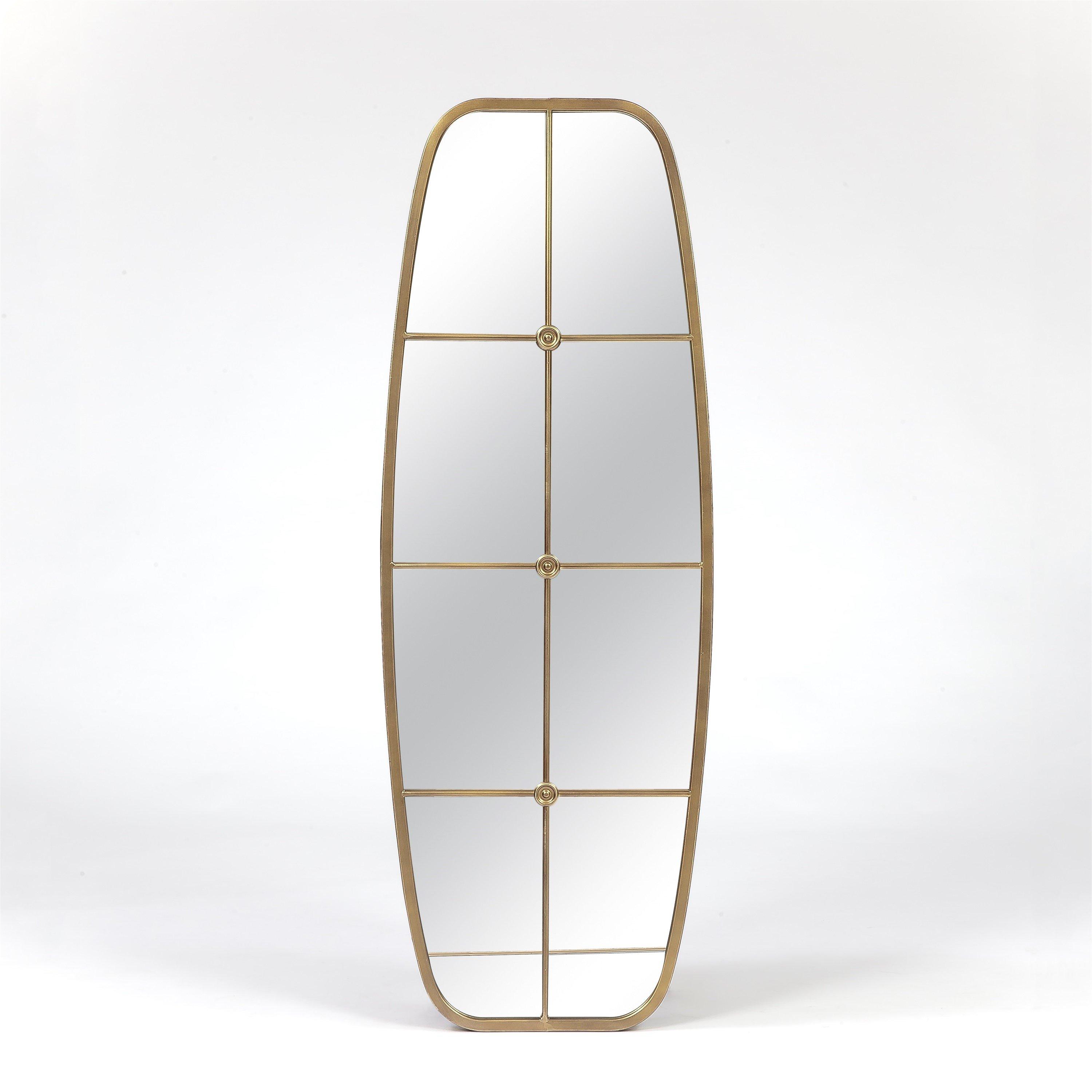 Gold - Suntime - 120cm Tall Oval Garden Mirror