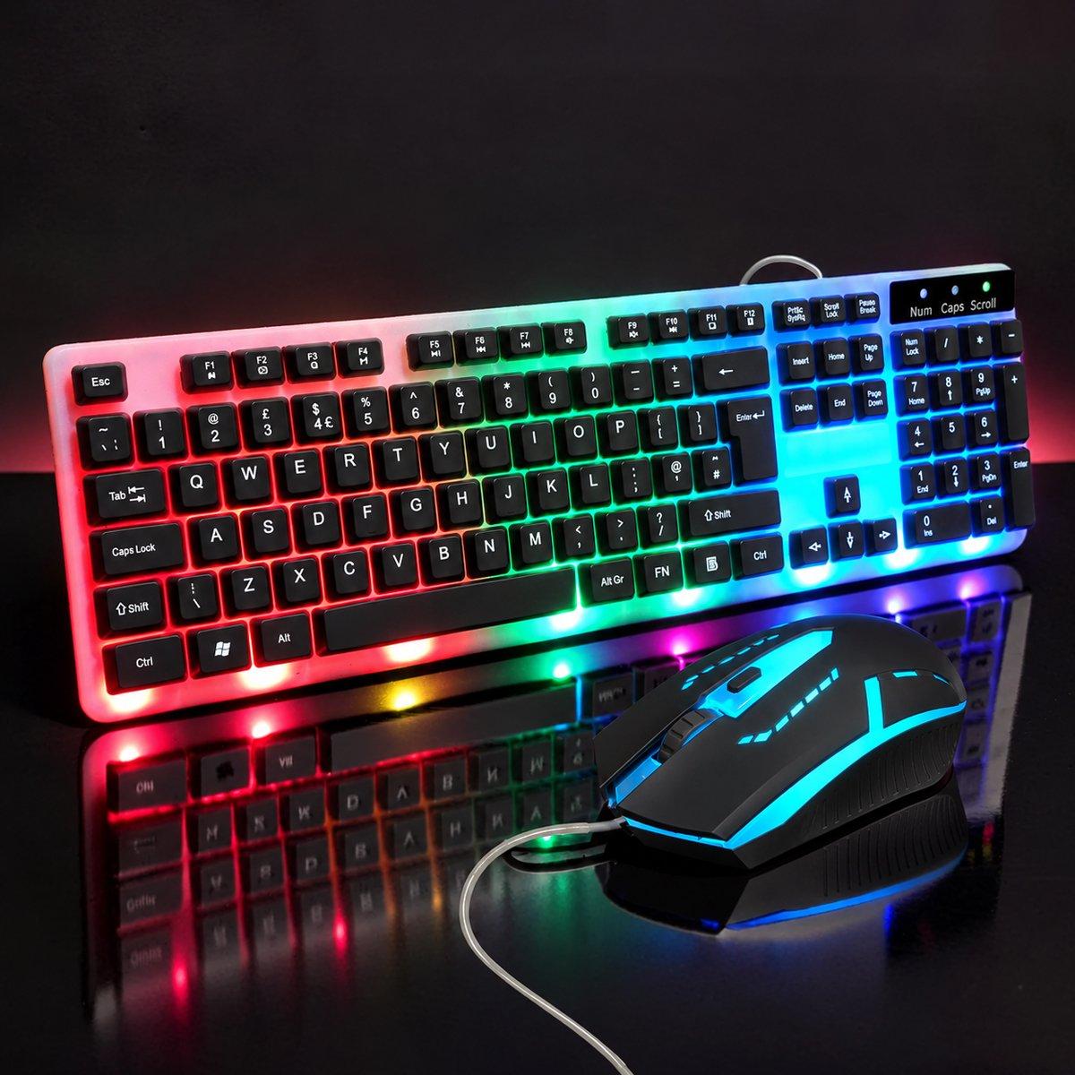 Generic GK100 RGB LED Gaming Keyboard And 4D Mouse Set