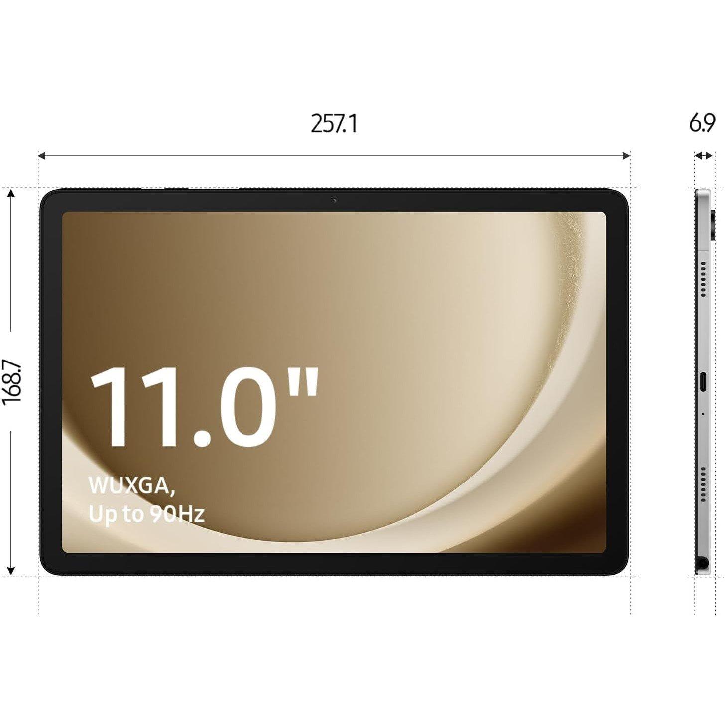 Silver - Samsung - Samsung Galaxy Tab A9+ 11in 64GB Wi-Fi Tablet - 3