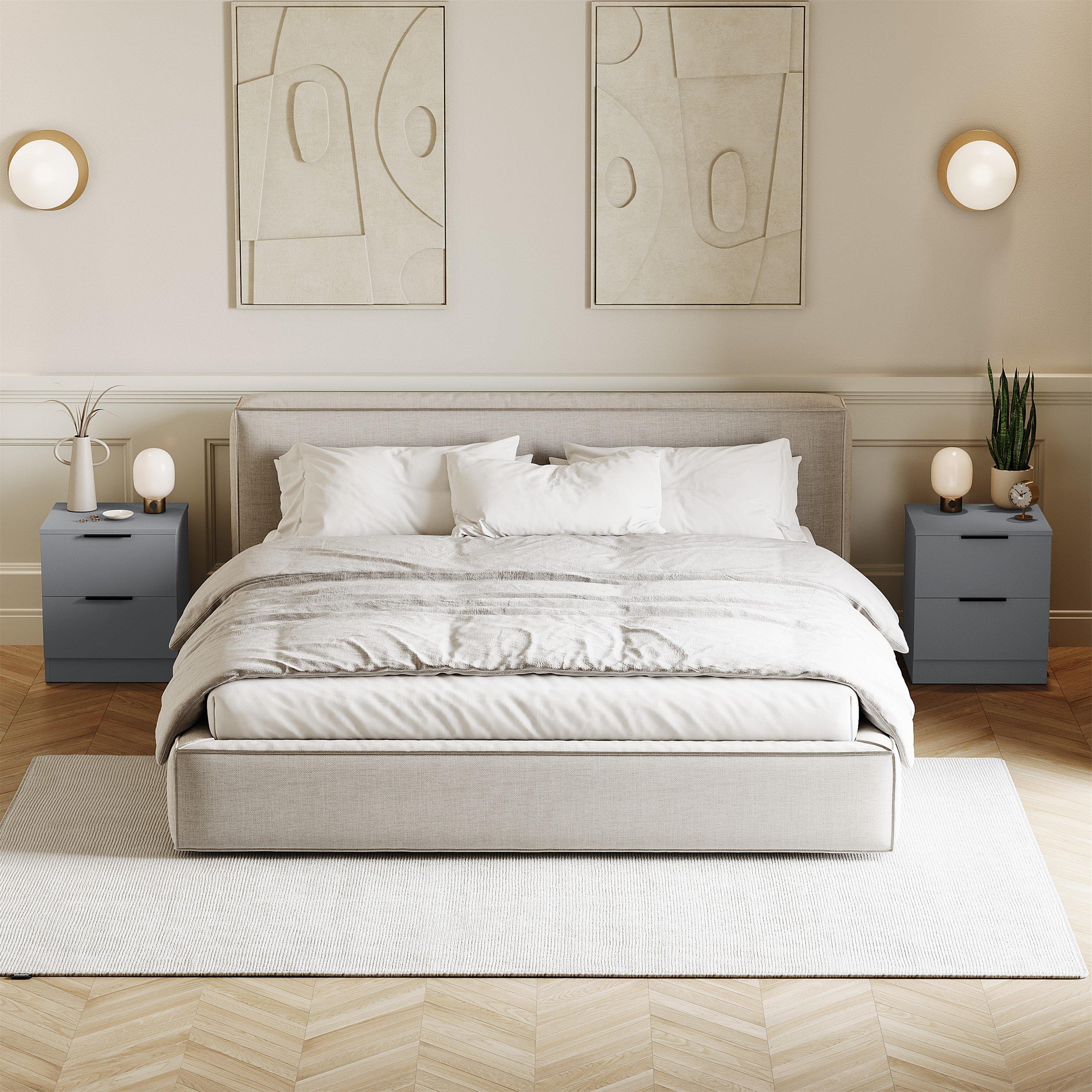 Trega 2 Drawer Bedside Chest Set Of 2