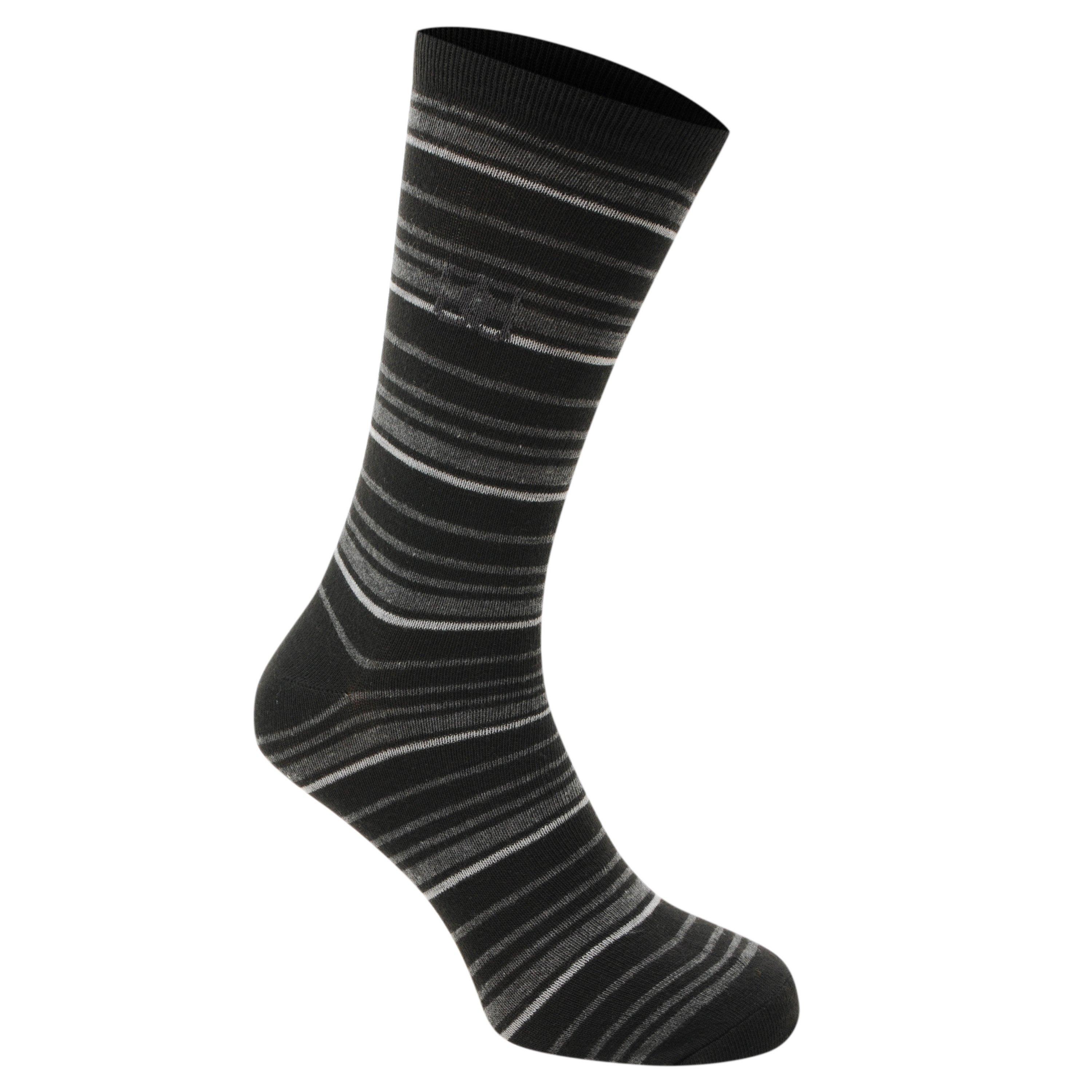 Negro/Gris - Giorgio - 4 Pack Striped Socks Junior - 3