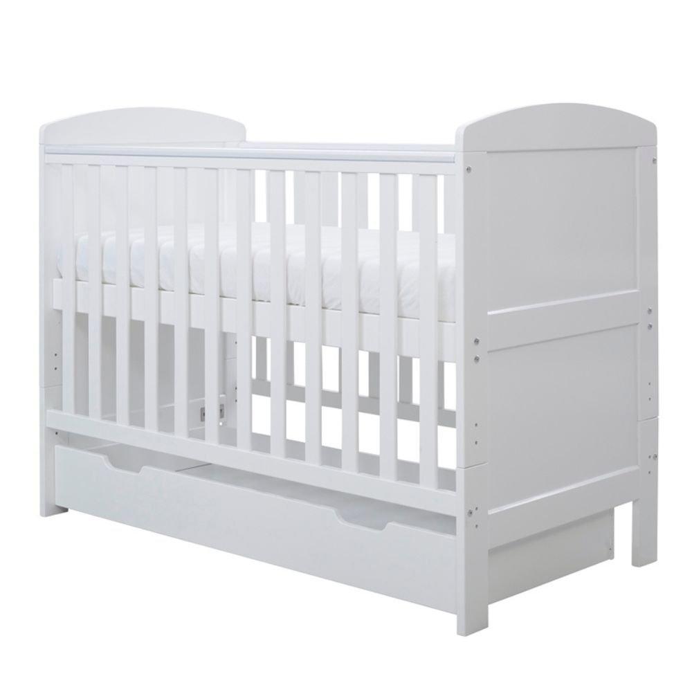 White - Ickle Bubba - Coleby Mini Cot Bed & Under Drawer - 8
