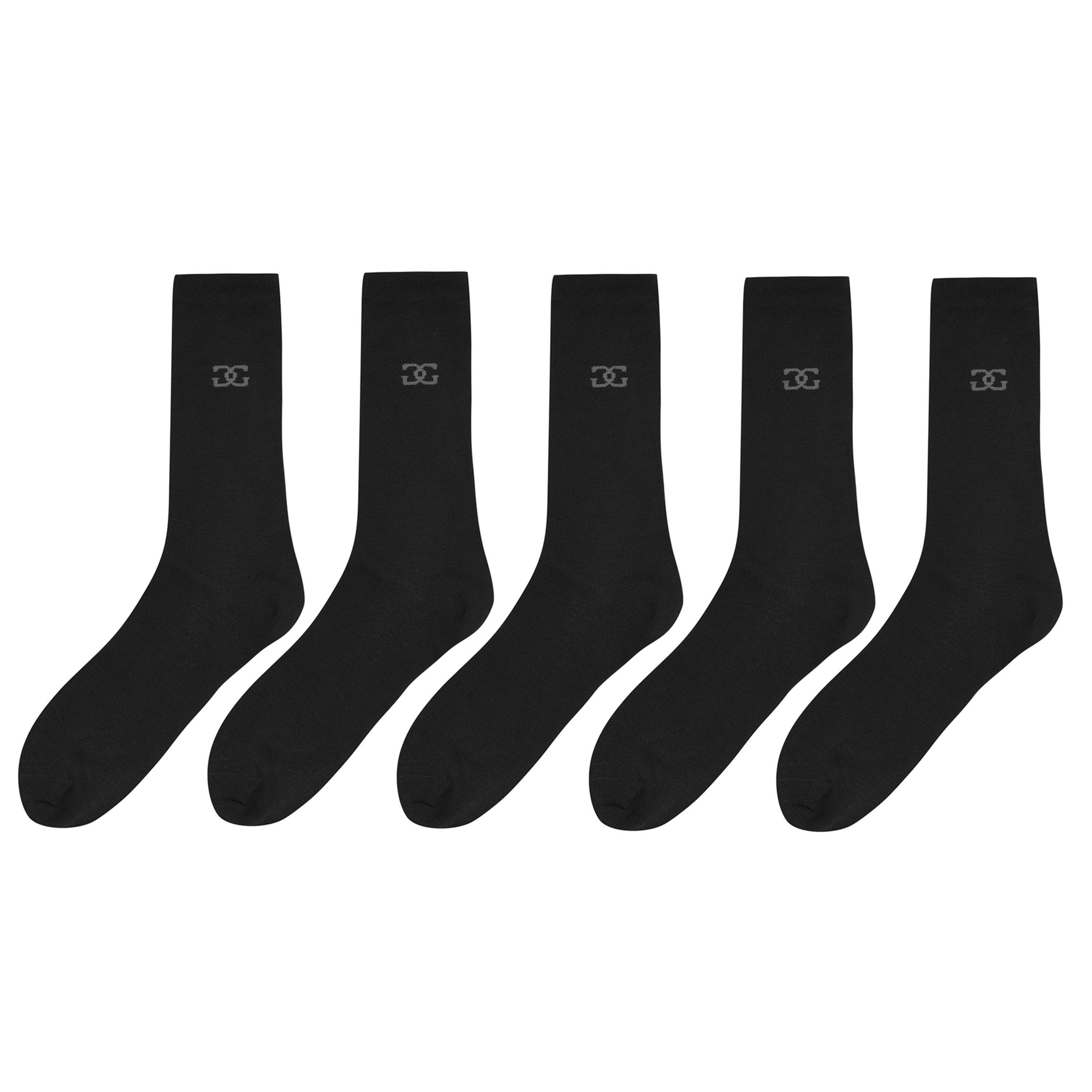 Preto - Giorgio - 5 Pack Classic Socks Mens - 1