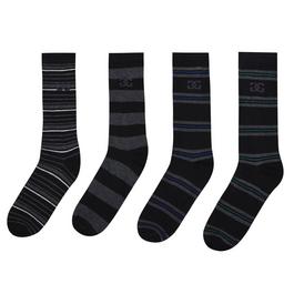 Giorgio 4 Pack Striped Socks Mens