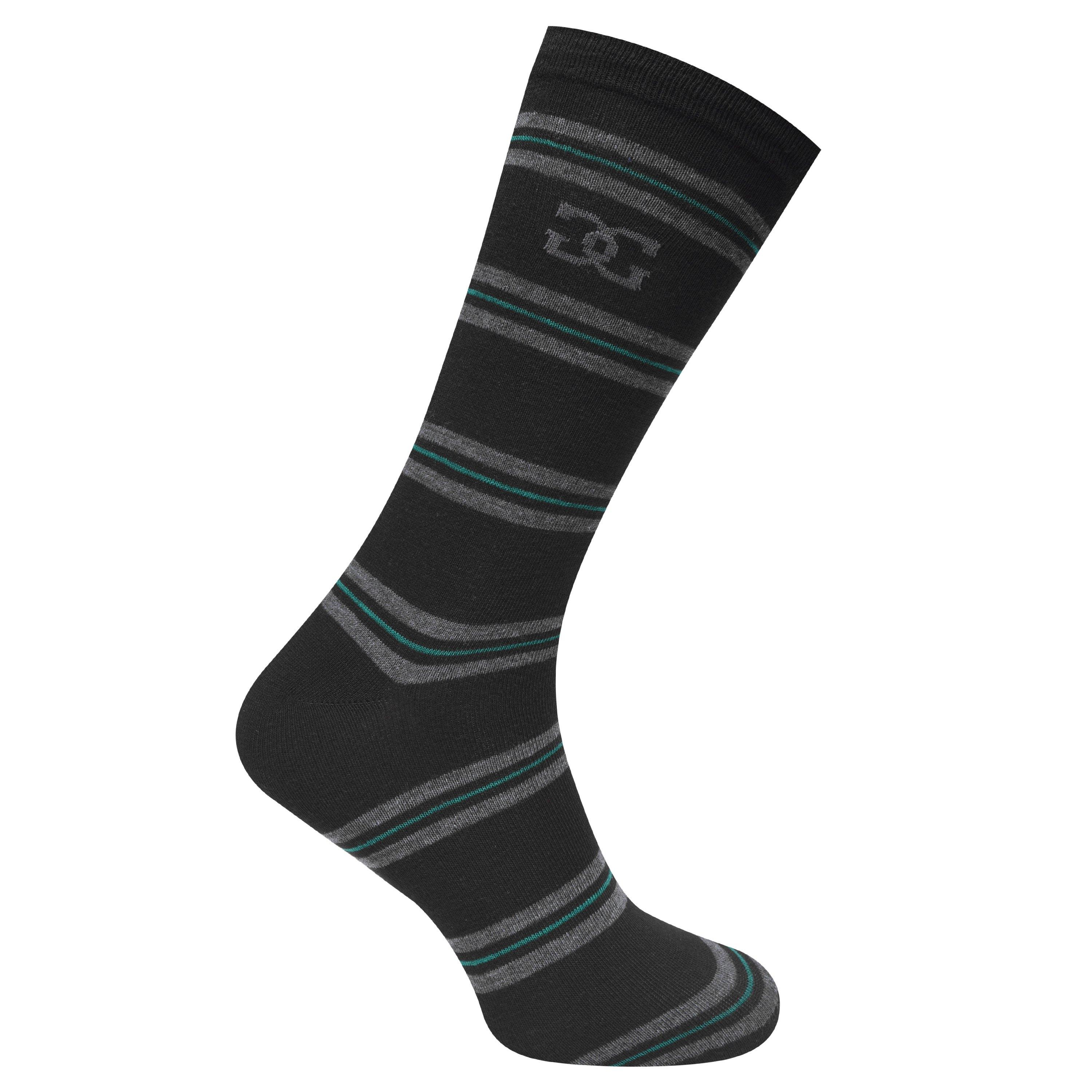Negro/Gris - Giorgio - 4 Pack Striped Socks Mens - 2