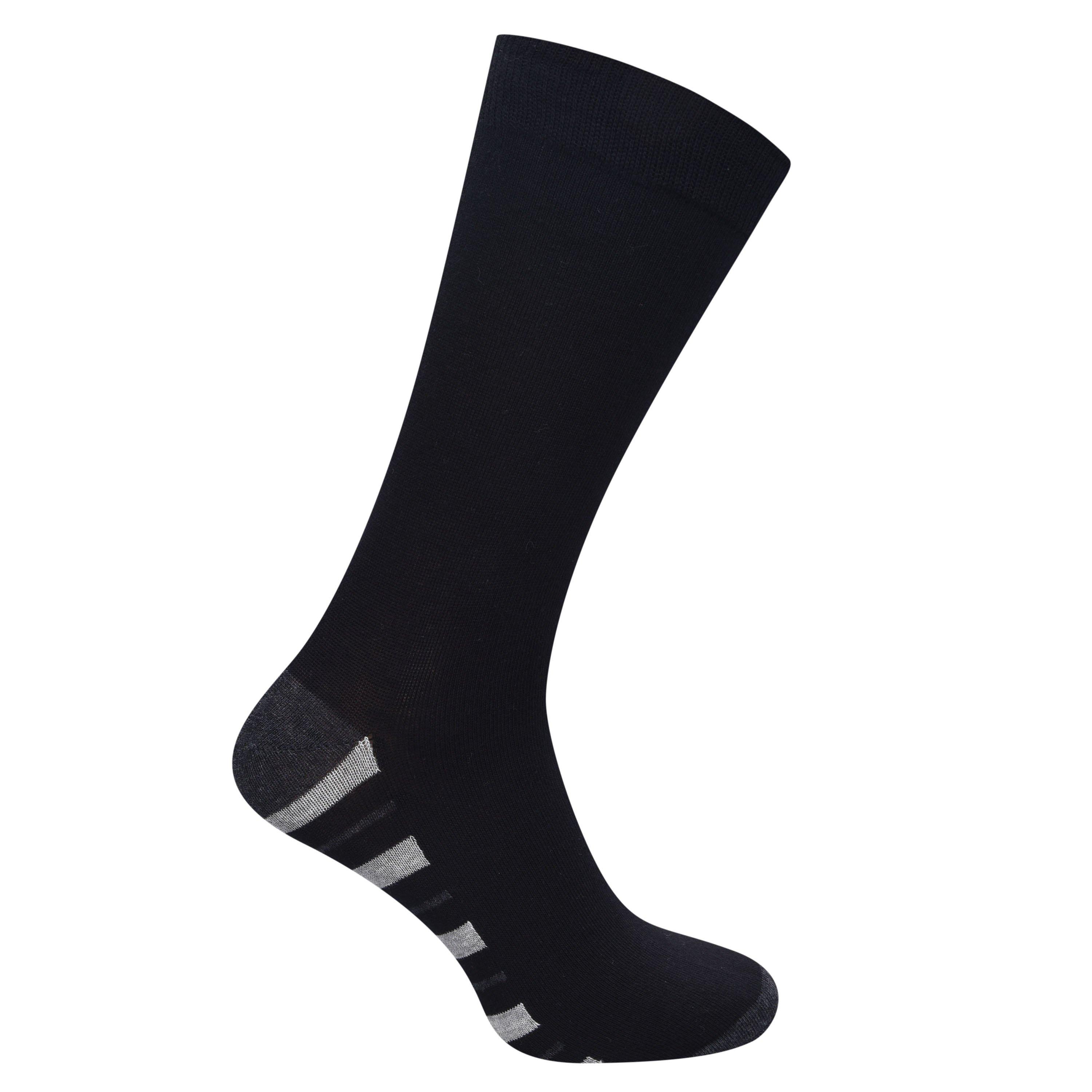 Grey Stri Sole - Kangol - Formal Socks 7 Pack Mens Plus - 3