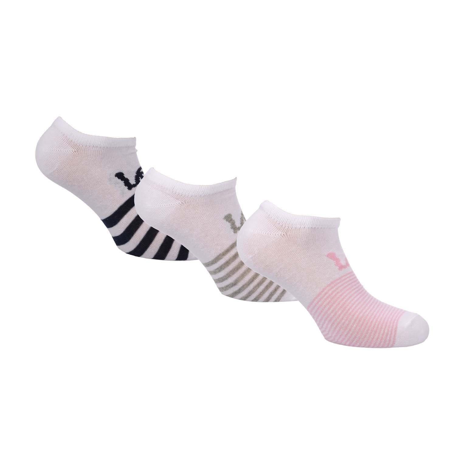 Lee Women's 3 Pack Of Trainer Liner Socks - White - 4-7