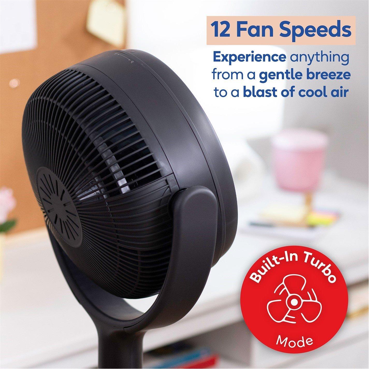 Grey - Russell Hobbs - Russell Hobbs RHPCF360 Pedestal Circulator 360 Fan - 8