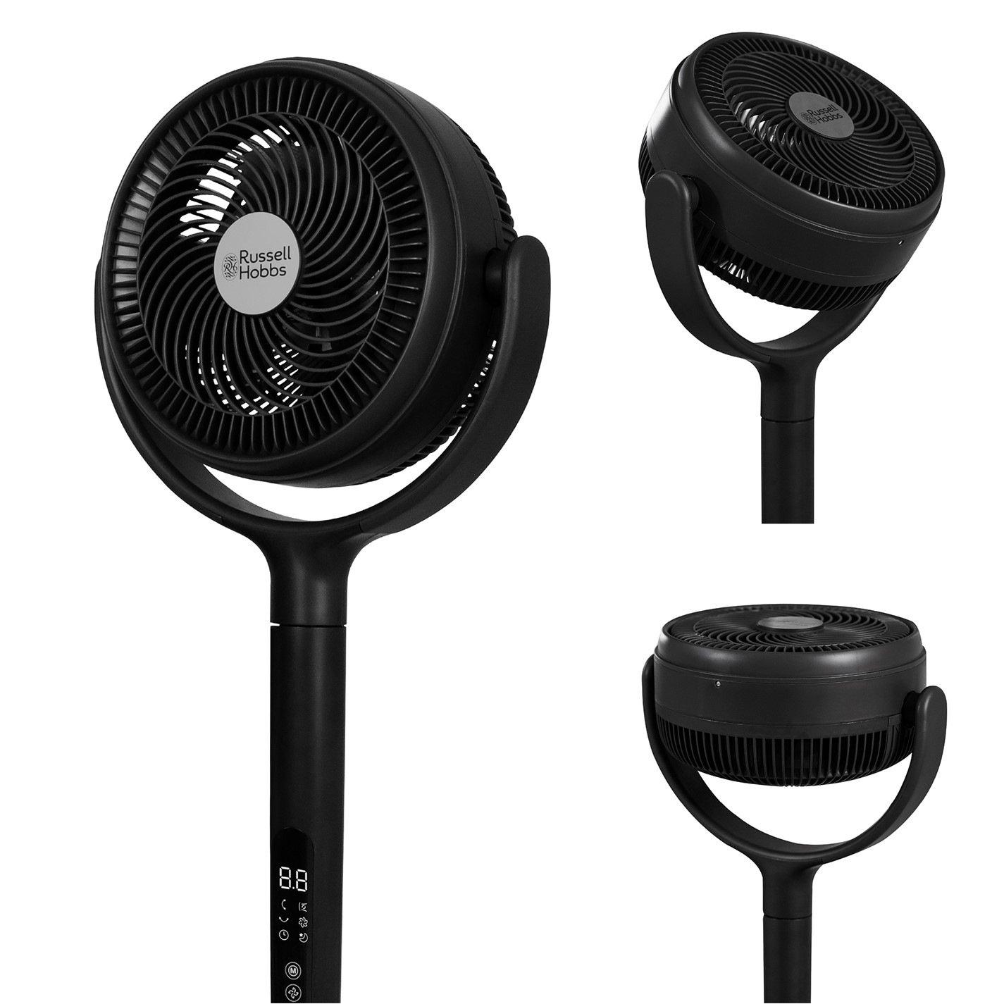 Grey - Russell Hobbs - Russell Hobbs RHPCF360 Pedestal Circulator 360 Fan - 10