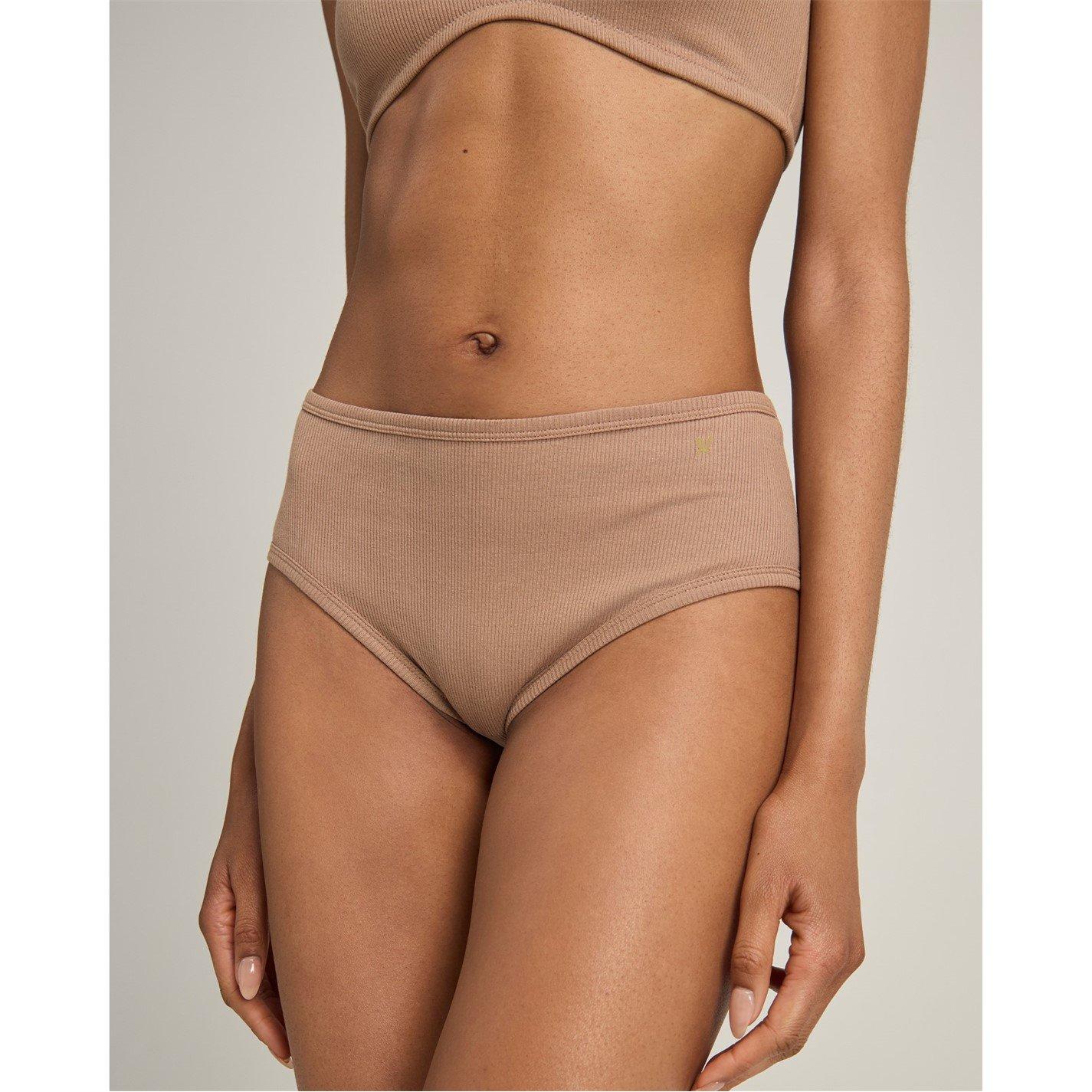 Mocha - Nudea - MIDI BRIEF 2 PACK ORGANIC COTTON - 2