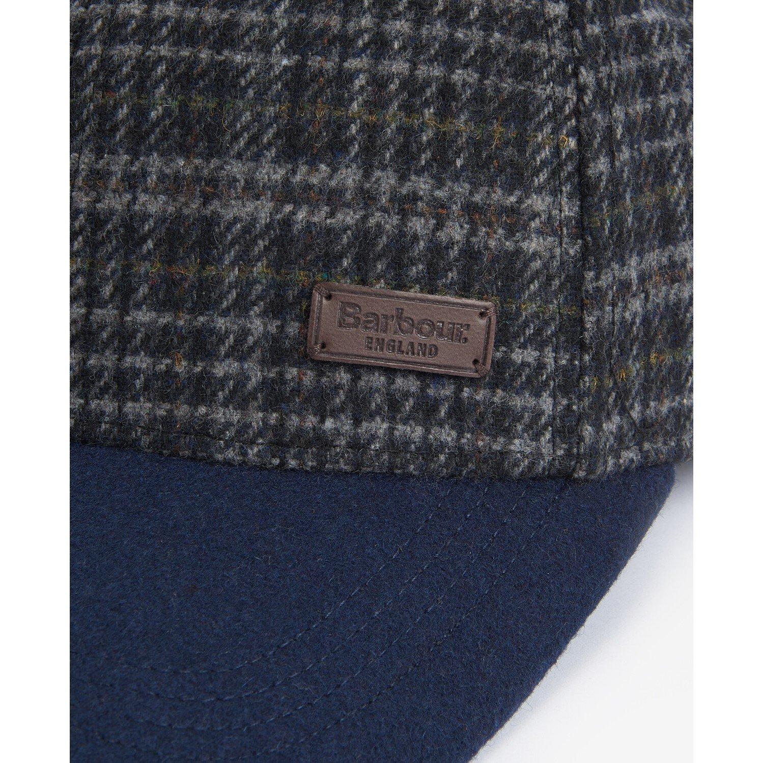 Navy/Grey Plaid - Barbour - Clyde Wool Mix Sports Cap - 4