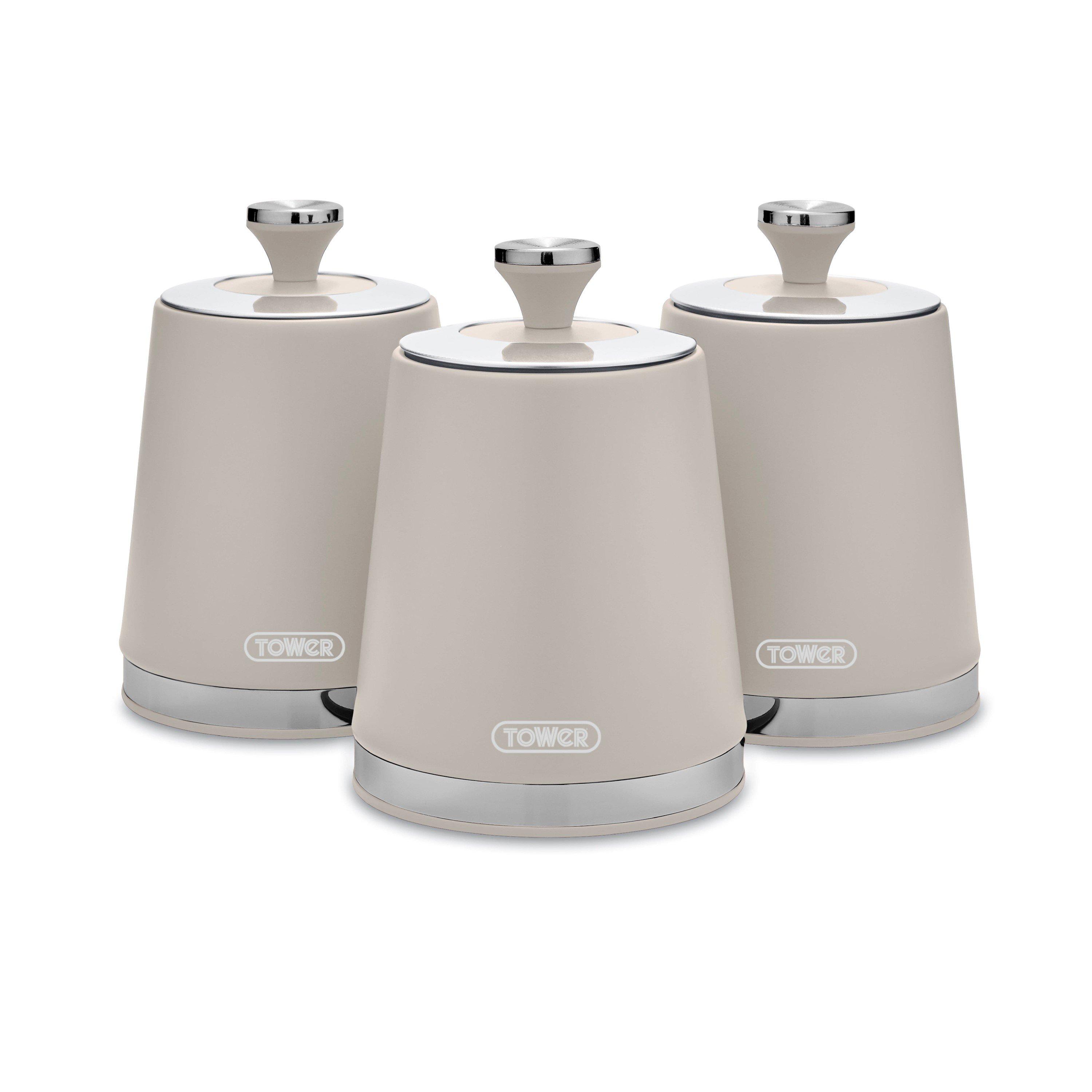 Tower Cavaletto Set Of 3 Canisters Latte - Medium - Image 9