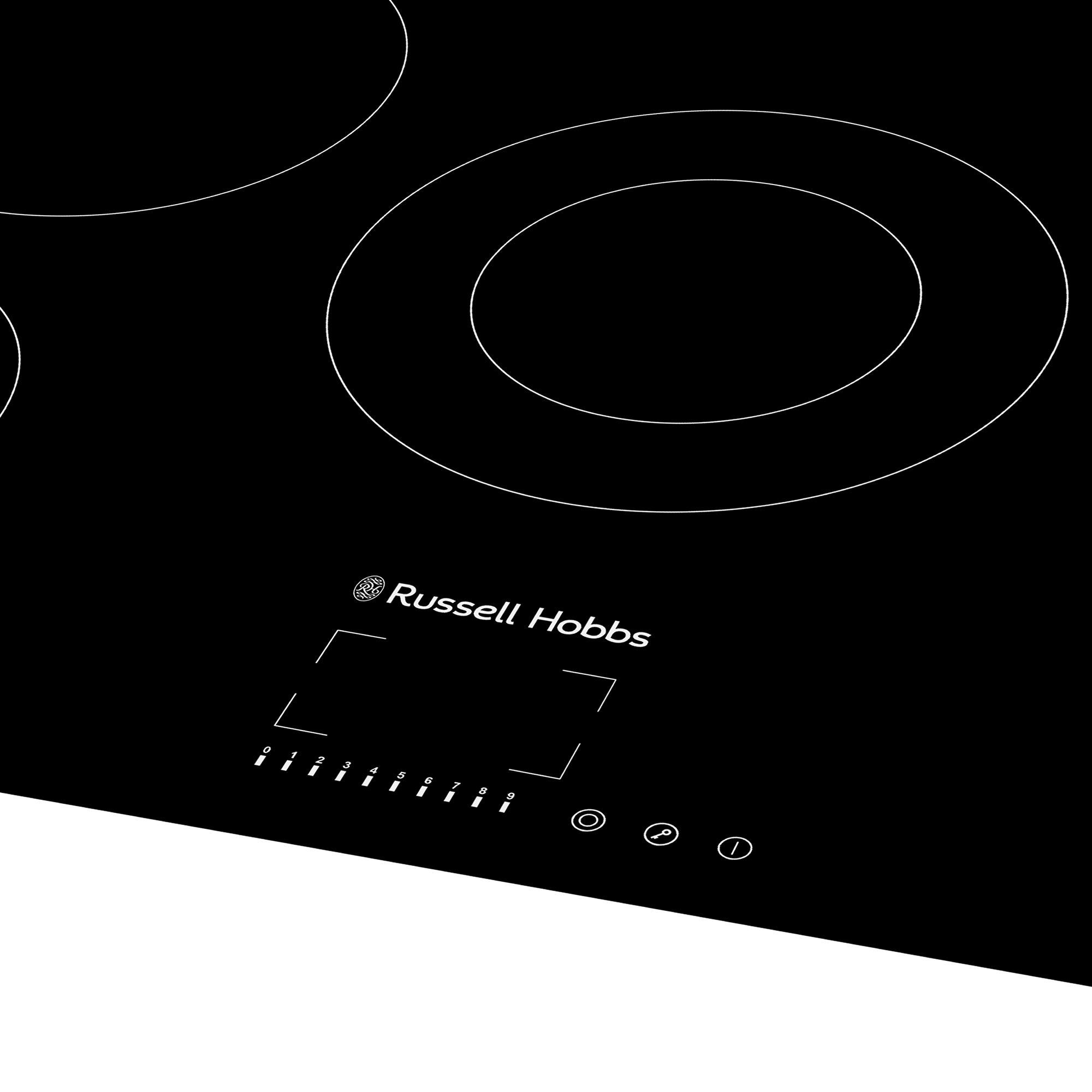 Black - Russell Hobbs - RH77EH413B 77cm Electric Hob in Black - 2