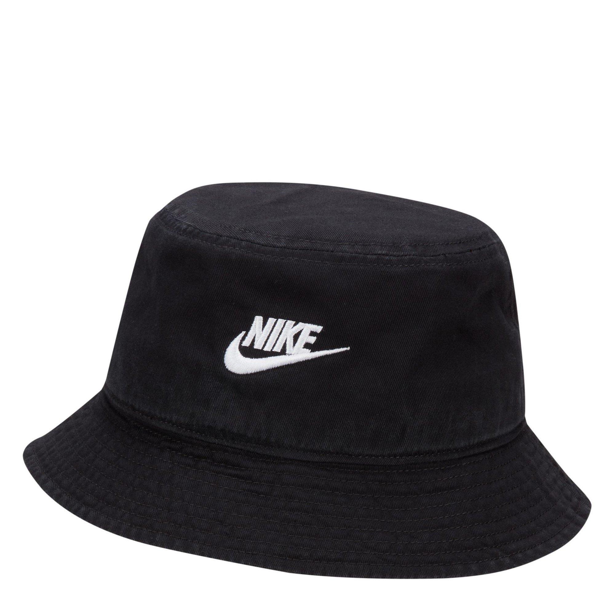 Nike Men's Apex Futura Washed Bucket Hat - Black/White - Med