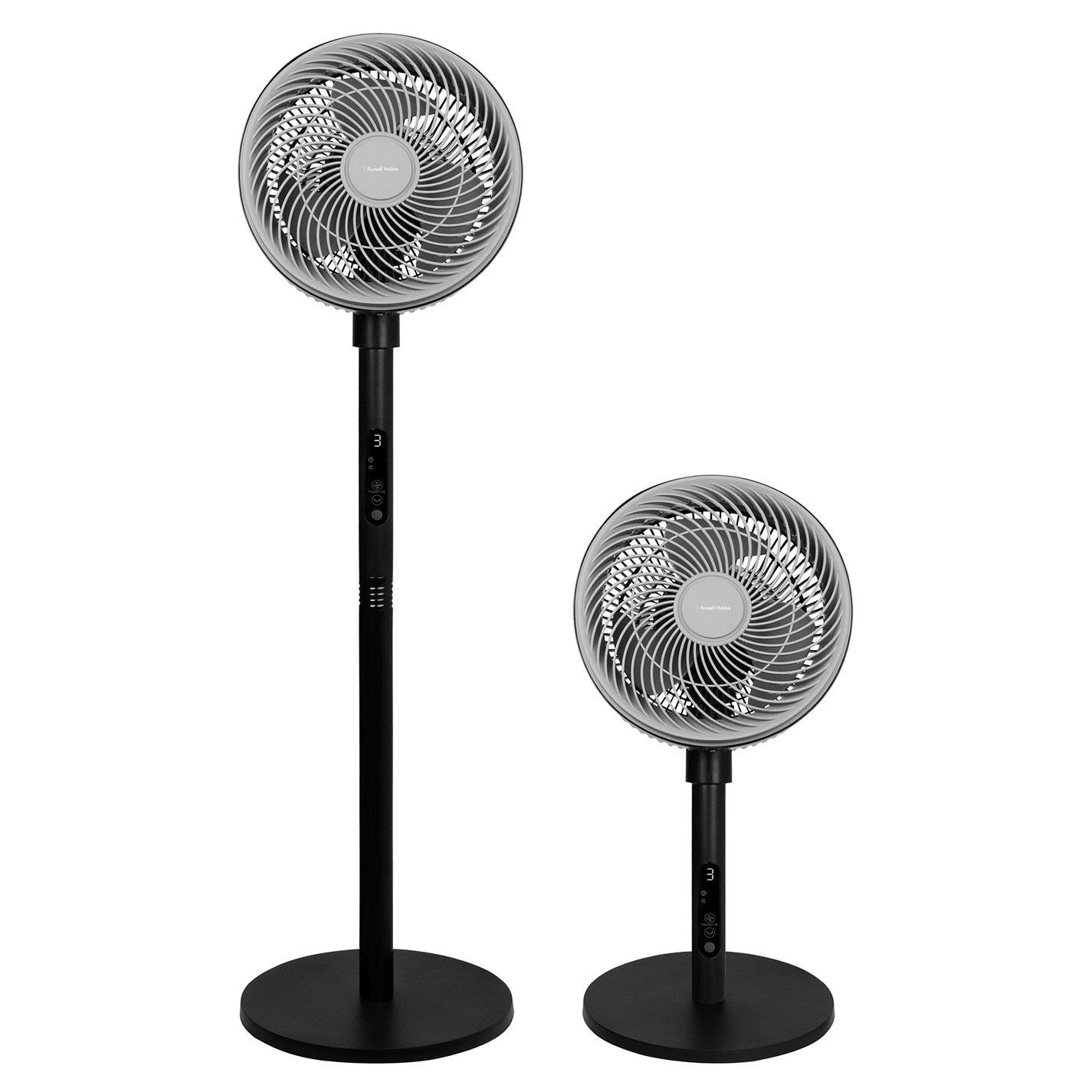 Black - Russell Hobbs - RHPCF825B 8" Pedestal Circulator - Black - 12