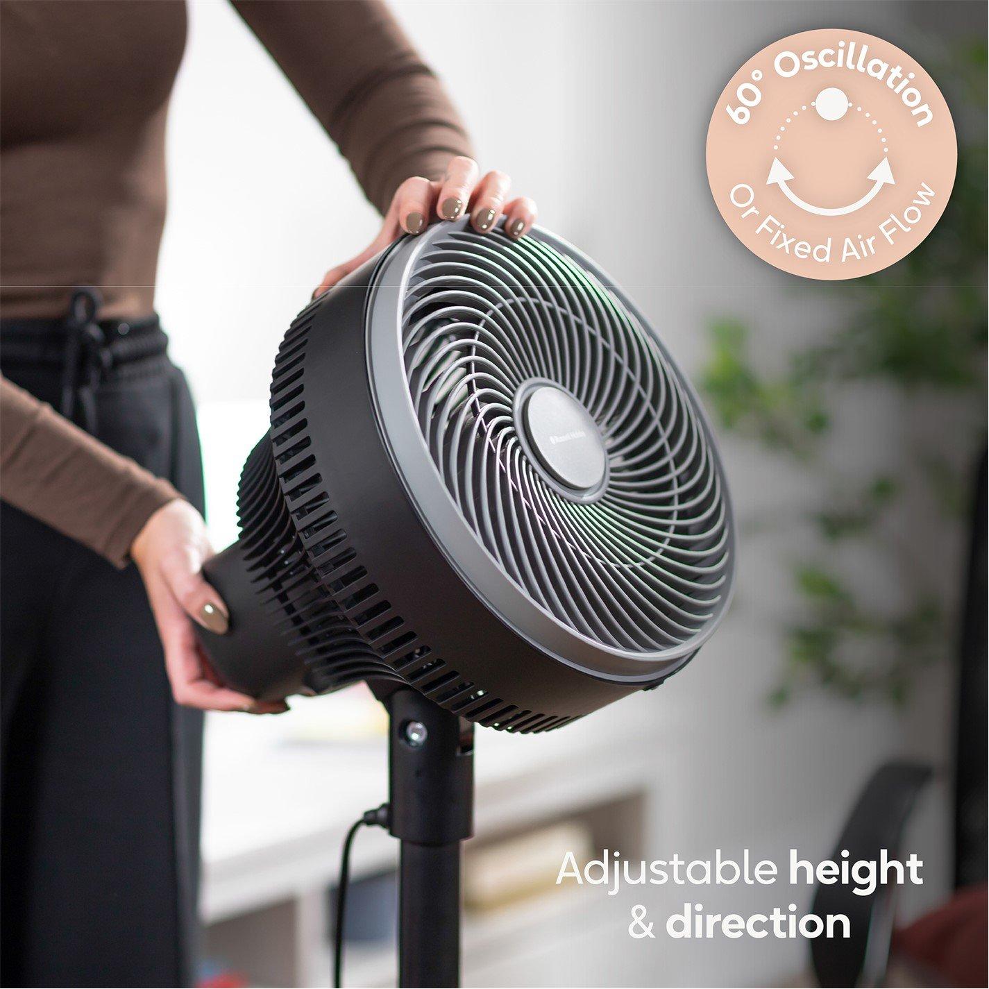 Black - Russell Hobbs - RHPCF825B 8" Pedestal Circulator - Black - 6