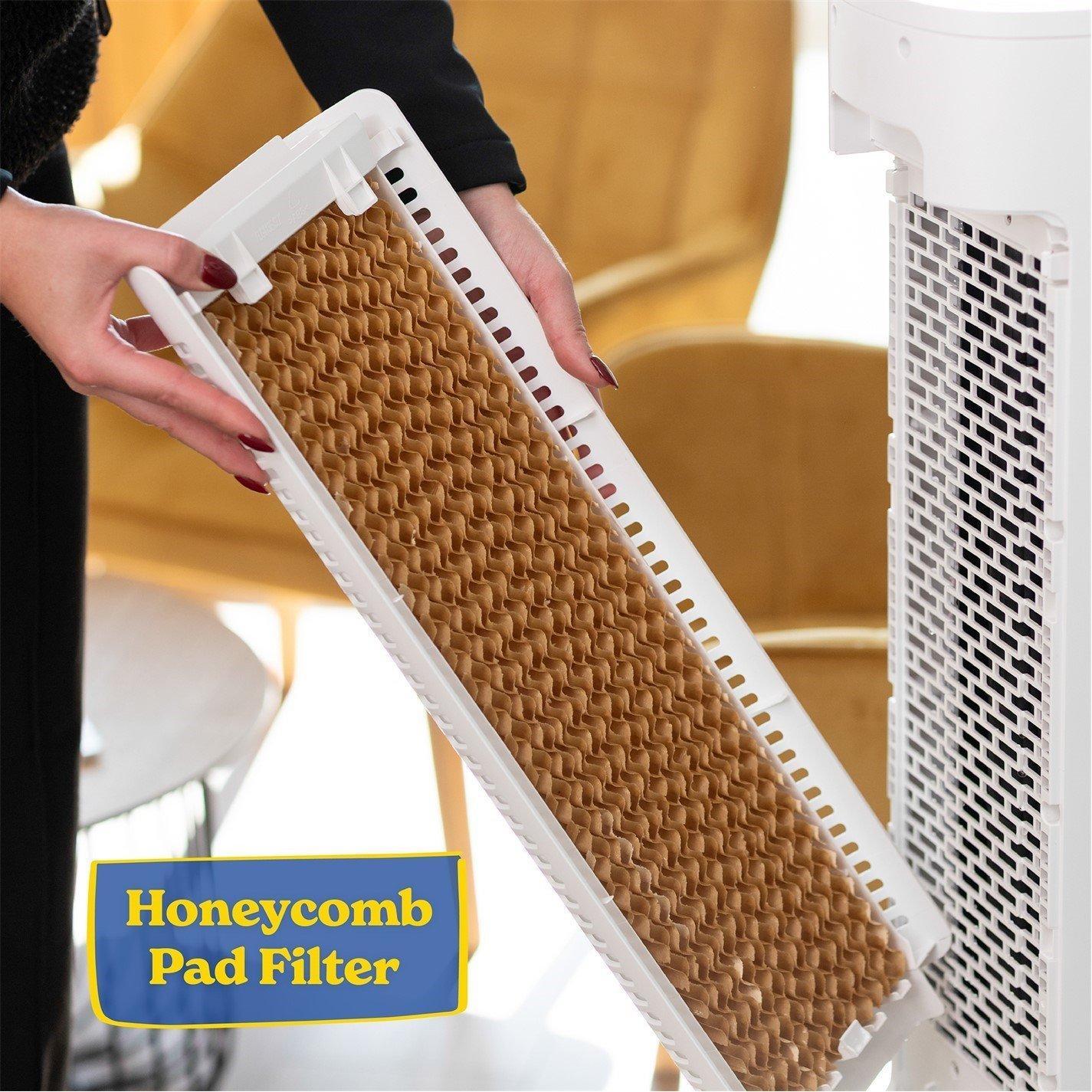 White - Russell Hobbs - RHCLT5L Tower Air Cooler - White - 12