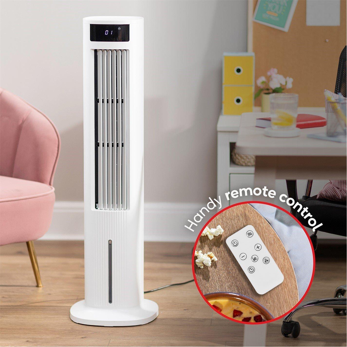 White - Russell Hobbs - RHCLT5L Tower Air Cooler - White - 5