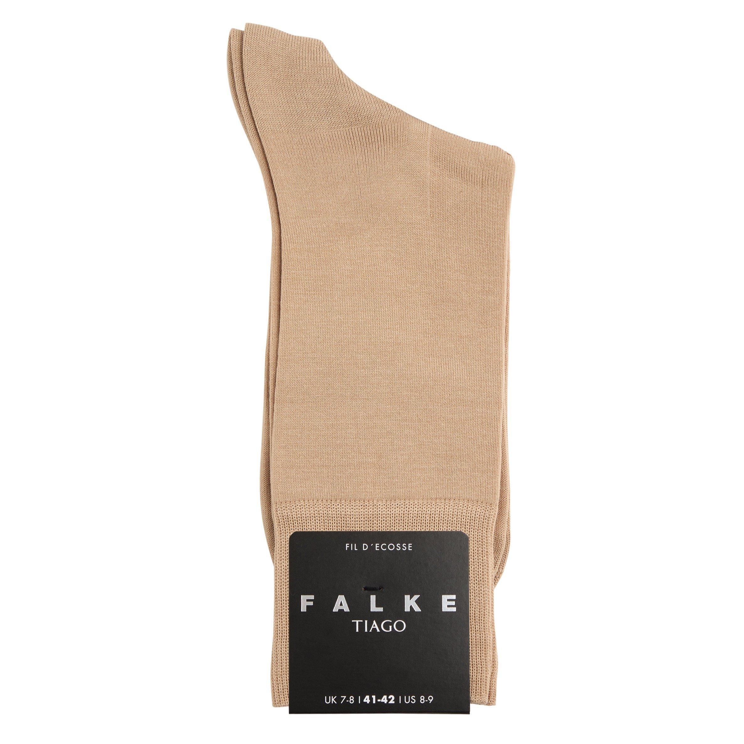 BEIGE - Falke - Men's Tiago Cotton Formal Socks - 2