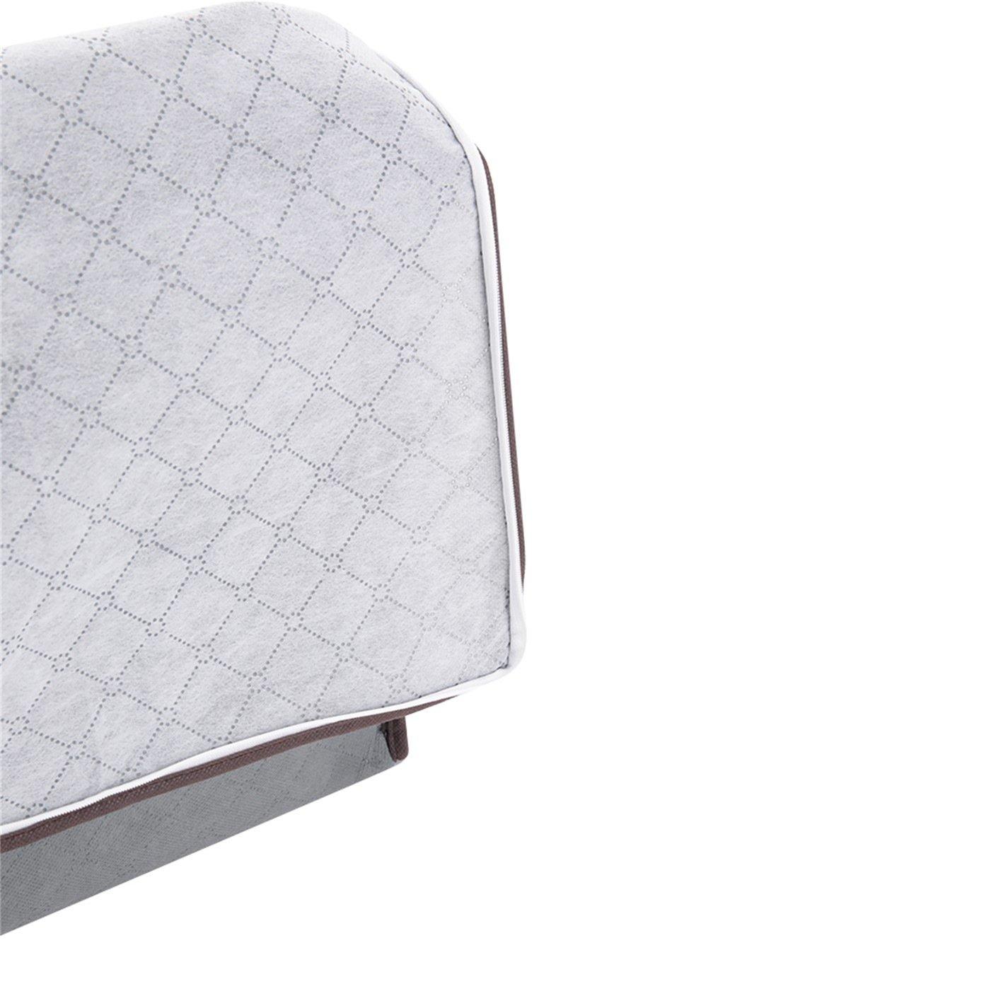 Grey - LIFE IDEAS - 3/4pcs Foldable Fabric Clothes Organizer Bag - 7